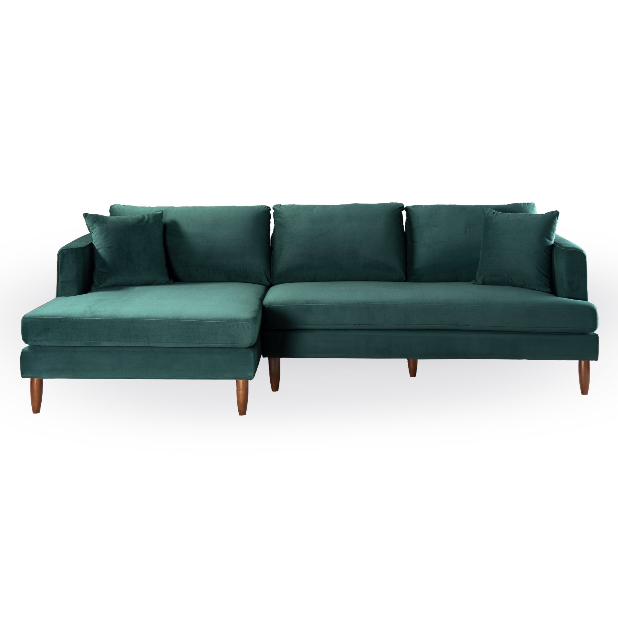 Blake L-Shaped Dark Sectional Sofa