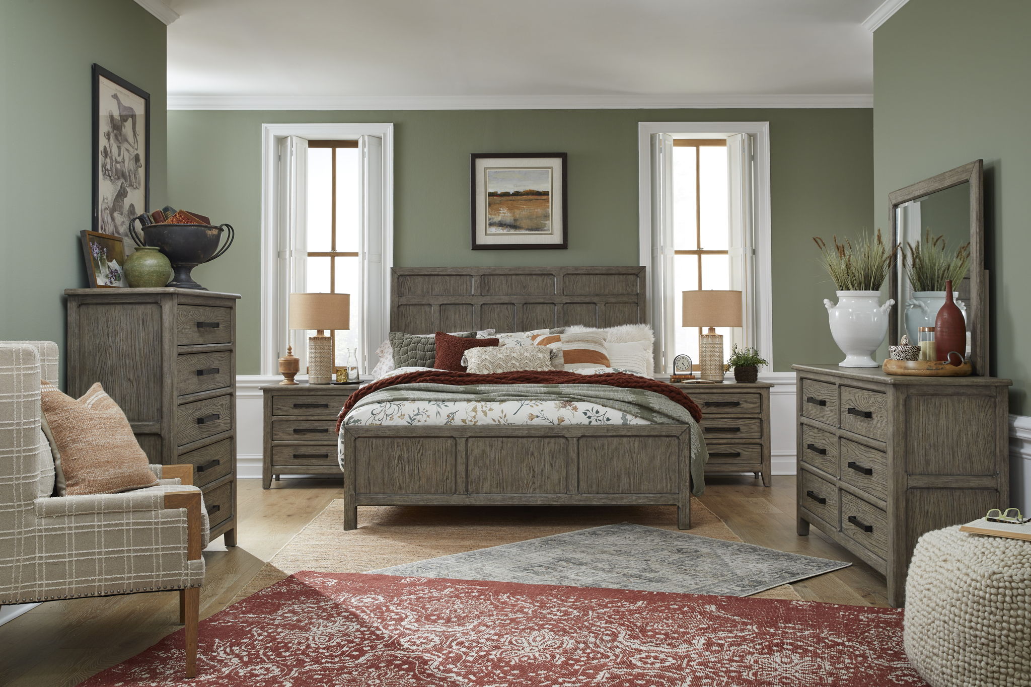 Claremont - Landscape Mirror - Smokey Taupe