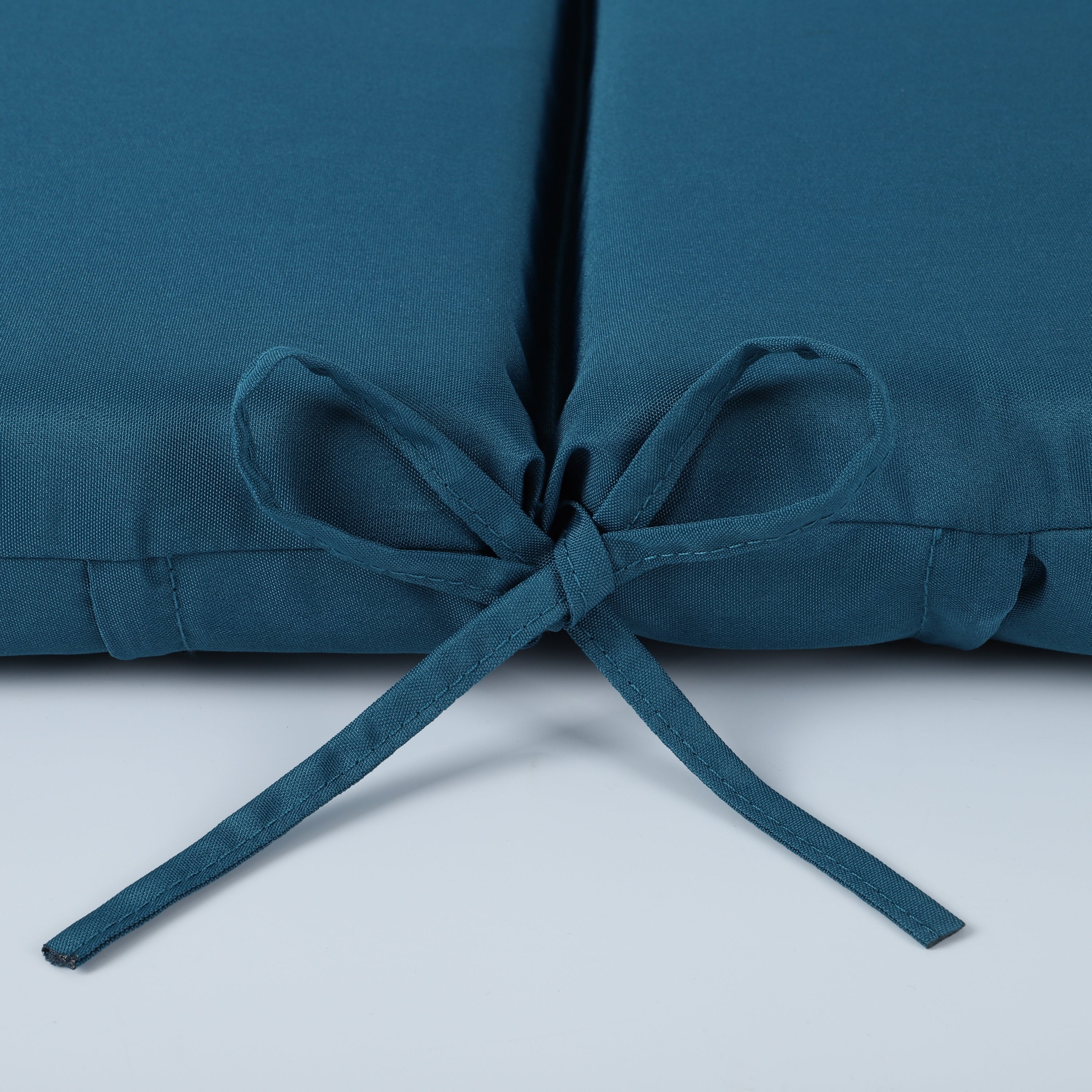 Outdoor Lounge Chair Cushion Set - Lake Blue Polyester, UV & Fade Resistant, 2PCS