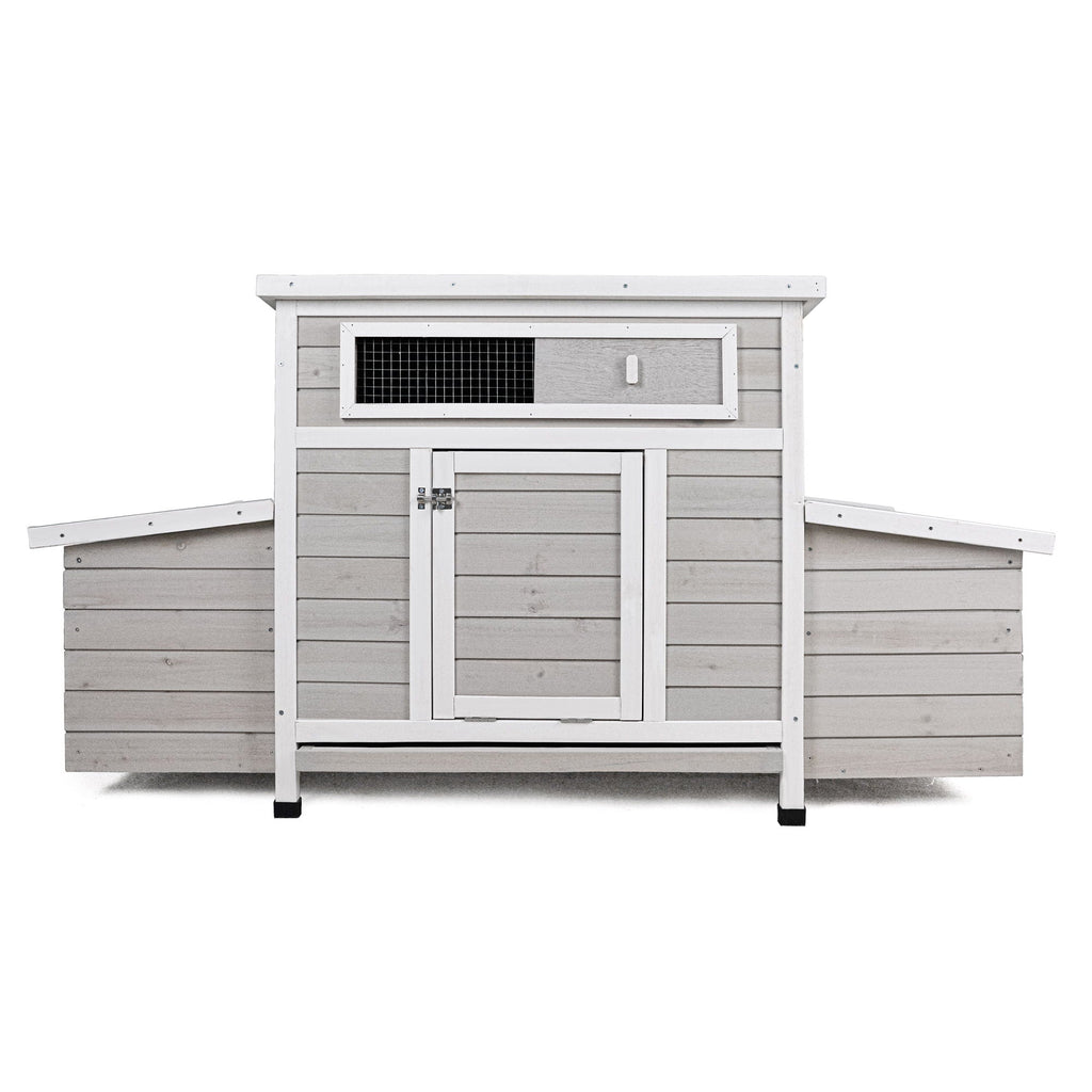 Large Chicken Coop Outdoor Hen House & Dual Nesting Boxes