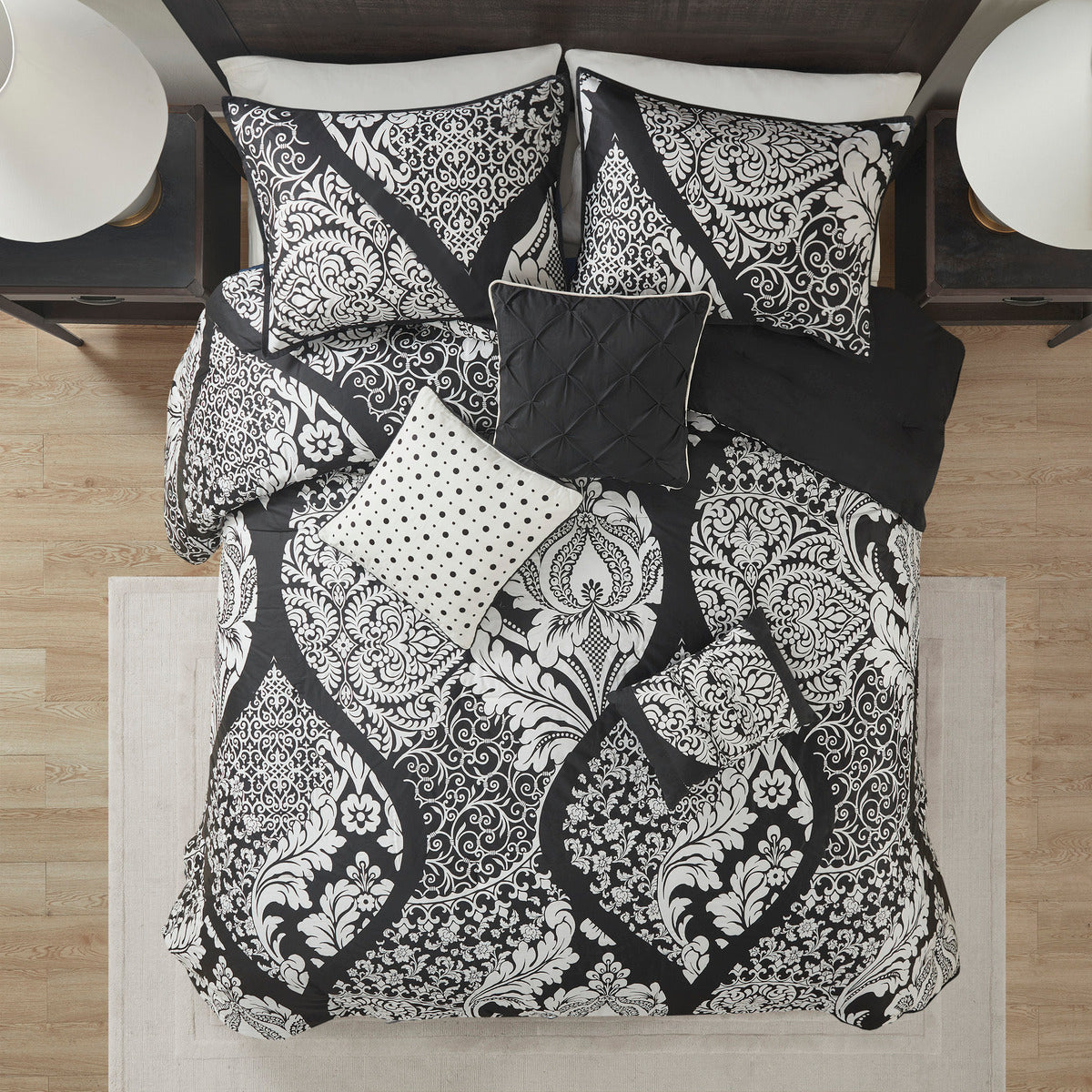 7 Piece Cotton Printed Comforter Set