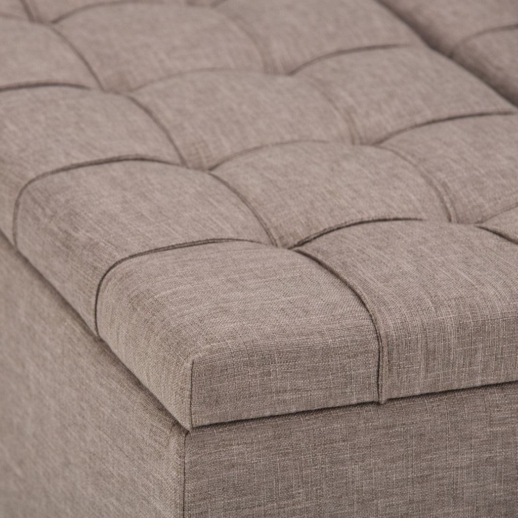 Harrison - Upholstered Coffee Table Storage Ottoman