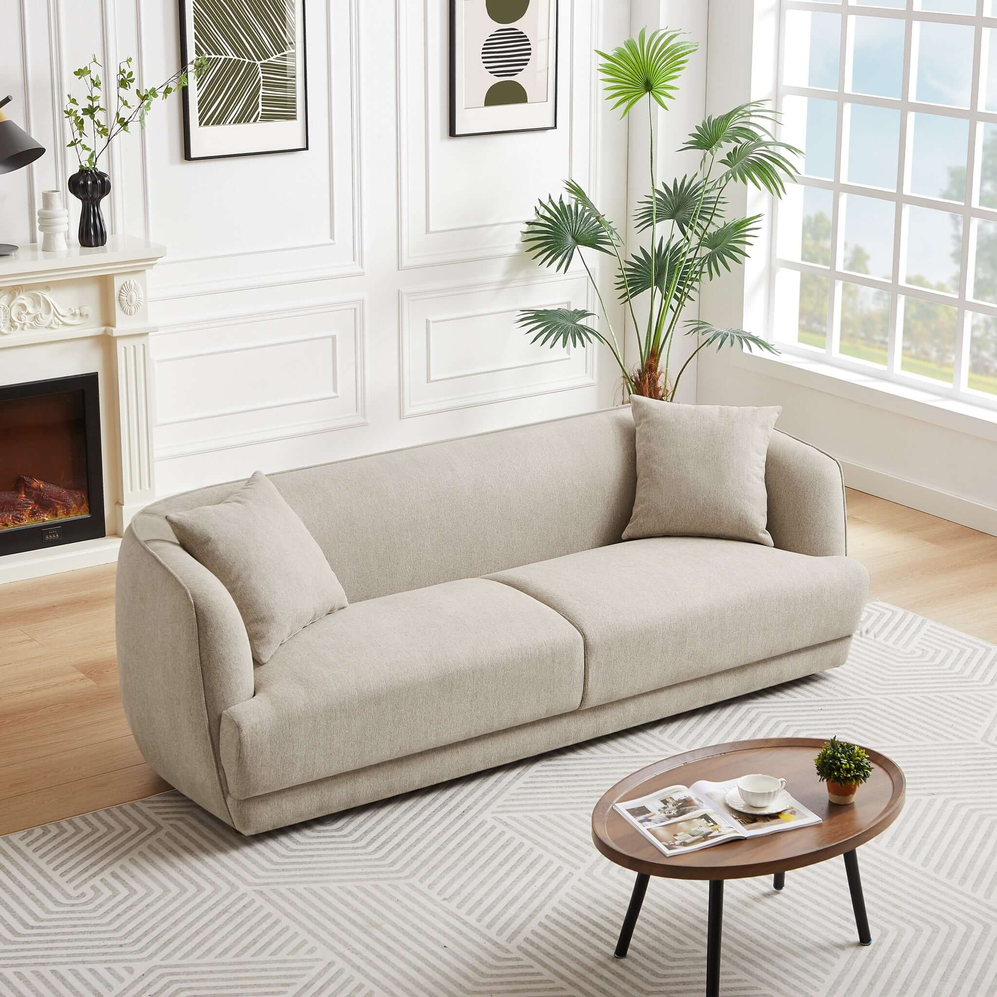 Larisa Mid Century Modern Sofa