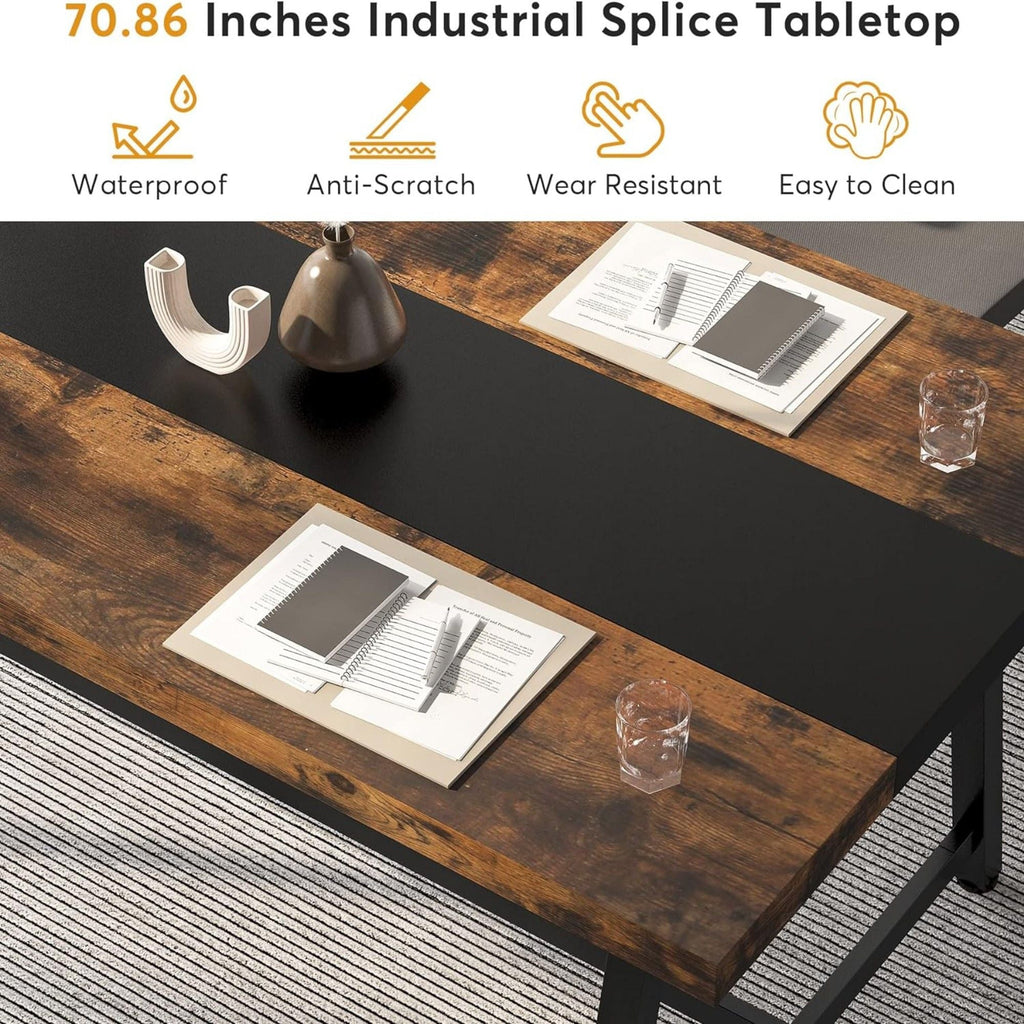Modern Rectangular Conference Table For 6 - 8 People, Office Executive Desk