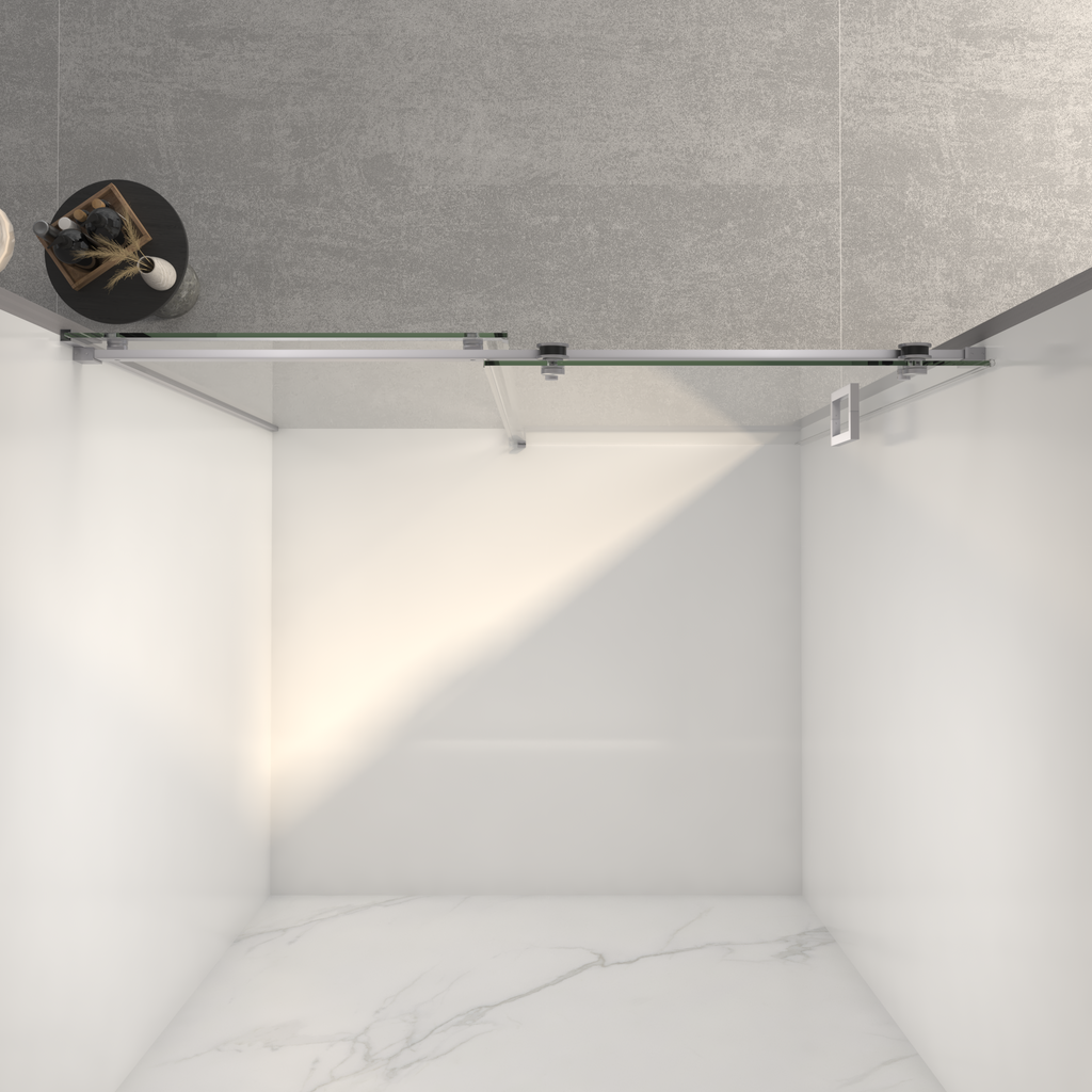 Frameless Sliding Shower Door - 56-60"W x 72"H