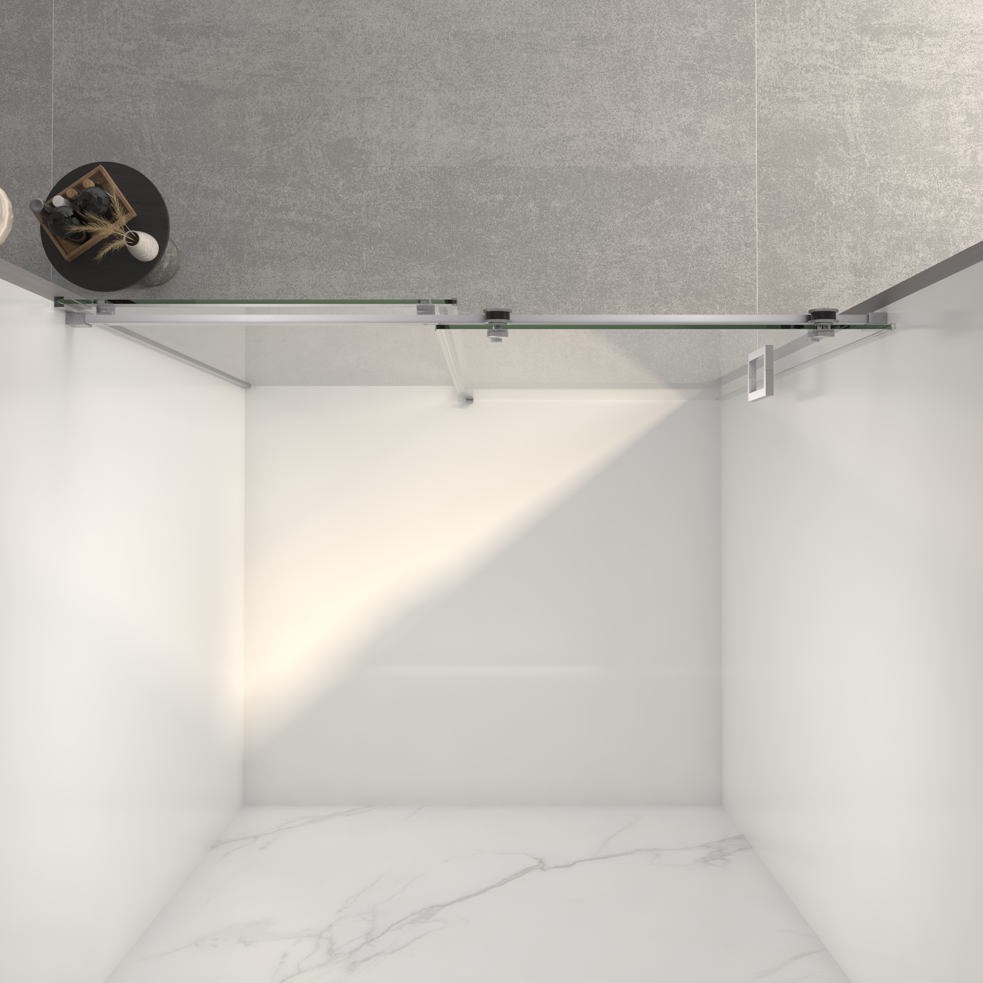 Frameless Sliding Shower Door - 56-60"W x 72"H