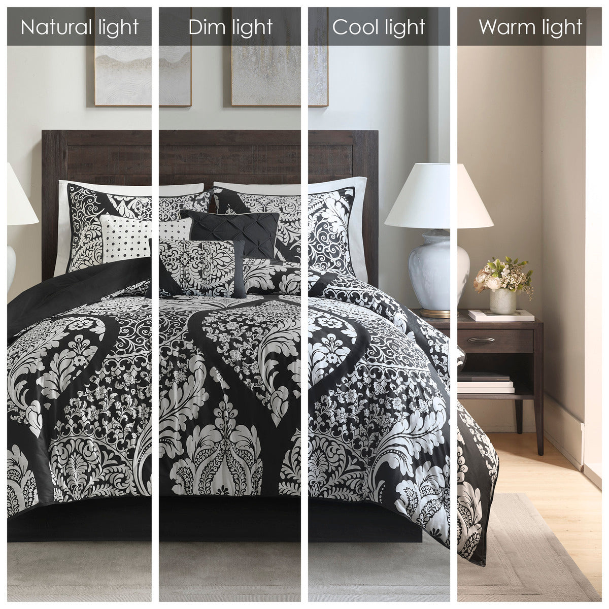 7 Piece Cotton Printed Comforter Set