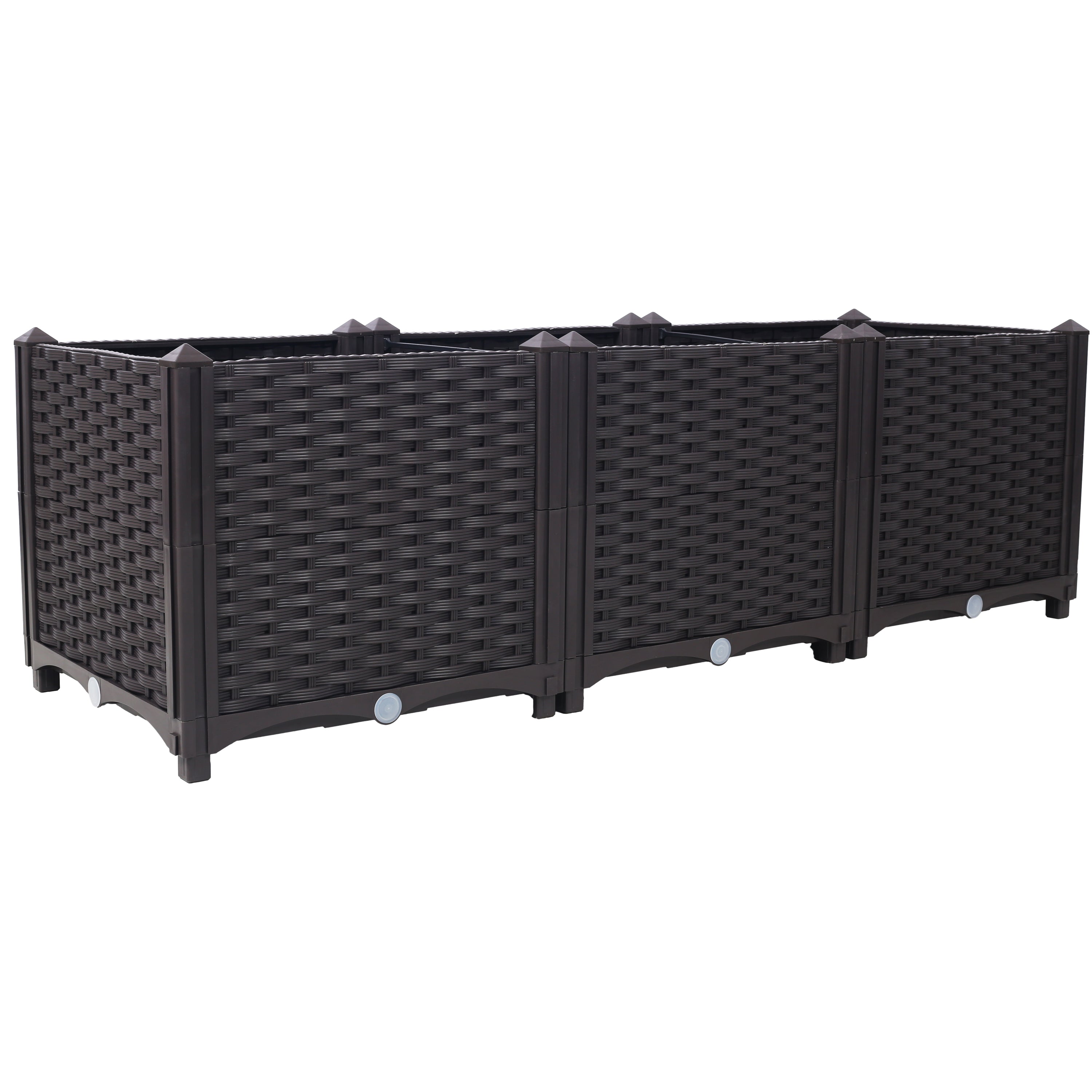 Deep Raised Garden Bed Plastic Planter Boxes