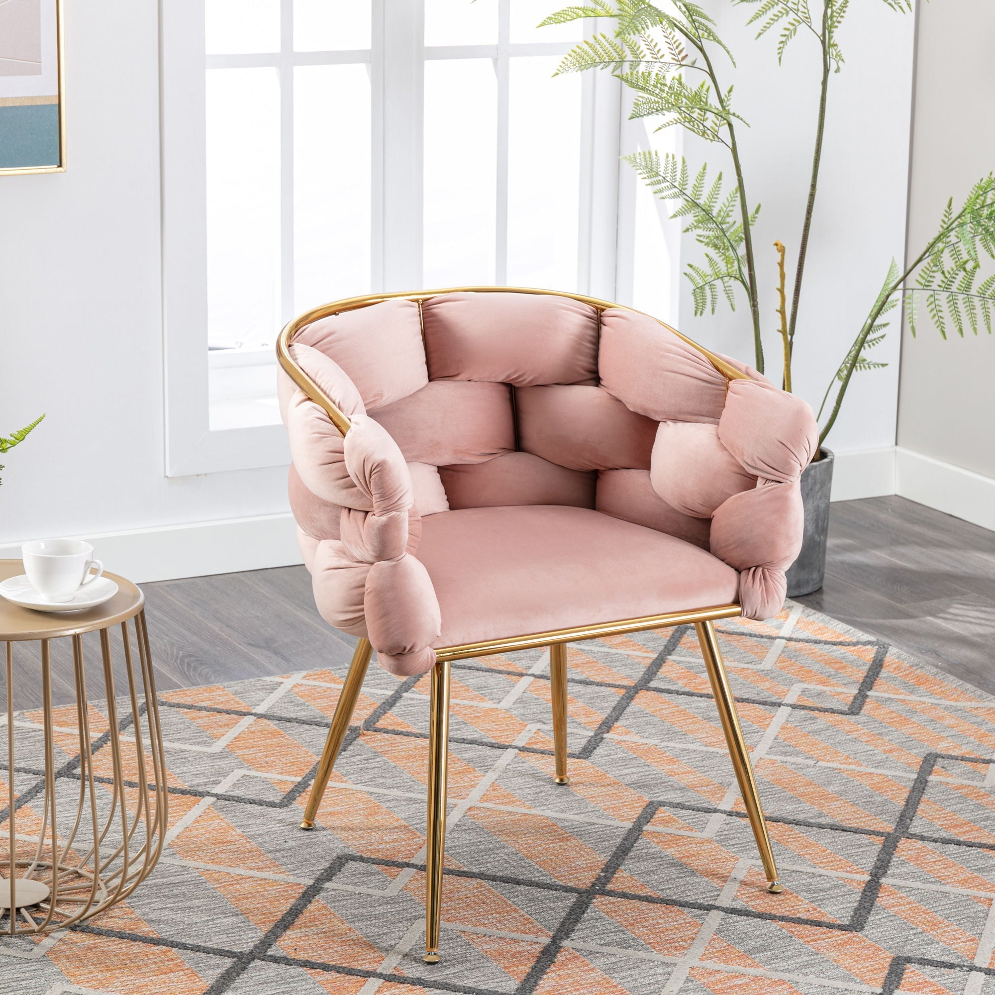 Luxury Modern Simple Leisure Single Sofa Chair Bedroom Lazy Person Household Dresser Stool Manicure Table Back Chair