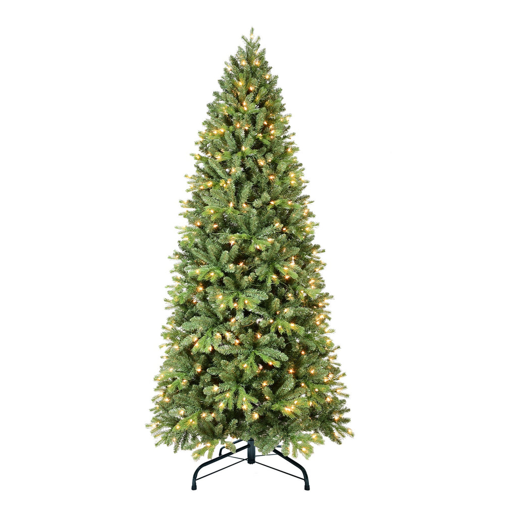 8Ft Christmas Tree with 1847 Tips and 600 Warm Lights