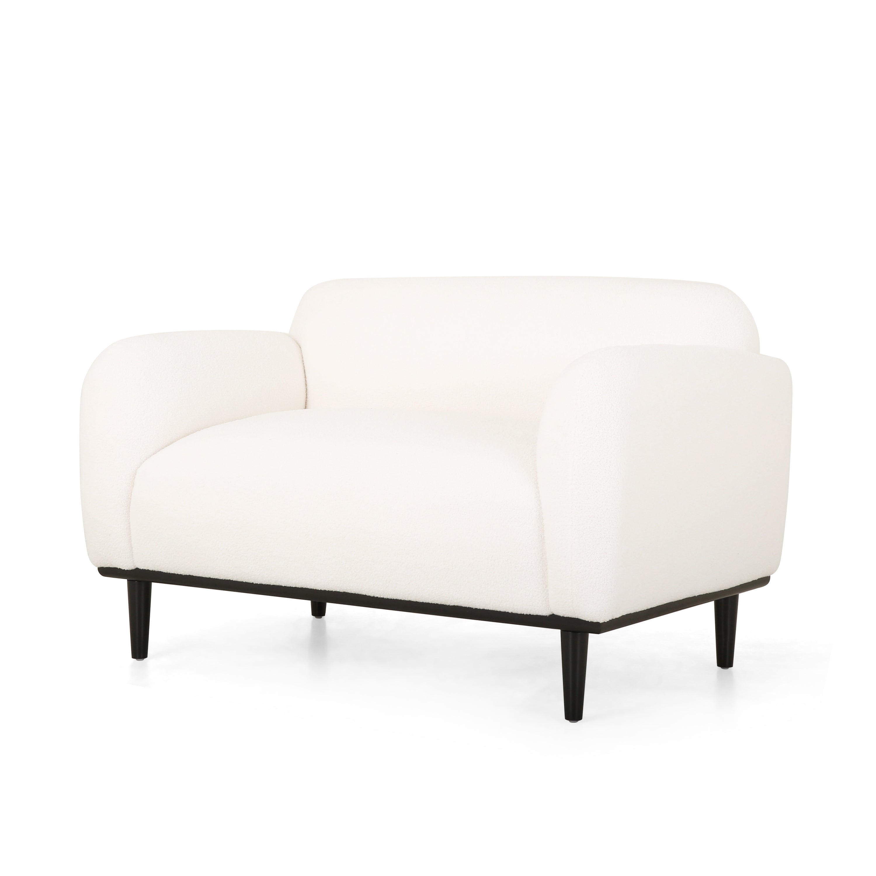 Bouclé Fabric Loveseat Sofa - 50 Inch