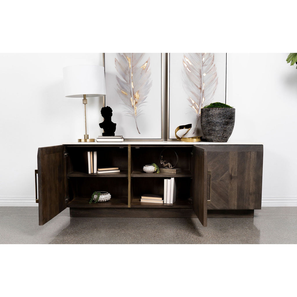 Metzger - 3 Door Sideboard Buffet - Gray