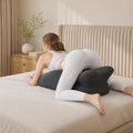 Memory Foam Ergonomic Wedge PillSex Pillow Couples Sex Toys, 27° Ergonomic Memory Foam Support Pillow, Contoured Lounger Cushion for Back & Lumbar Support, Multi-Functional Comfort Pillow(Dark grey)