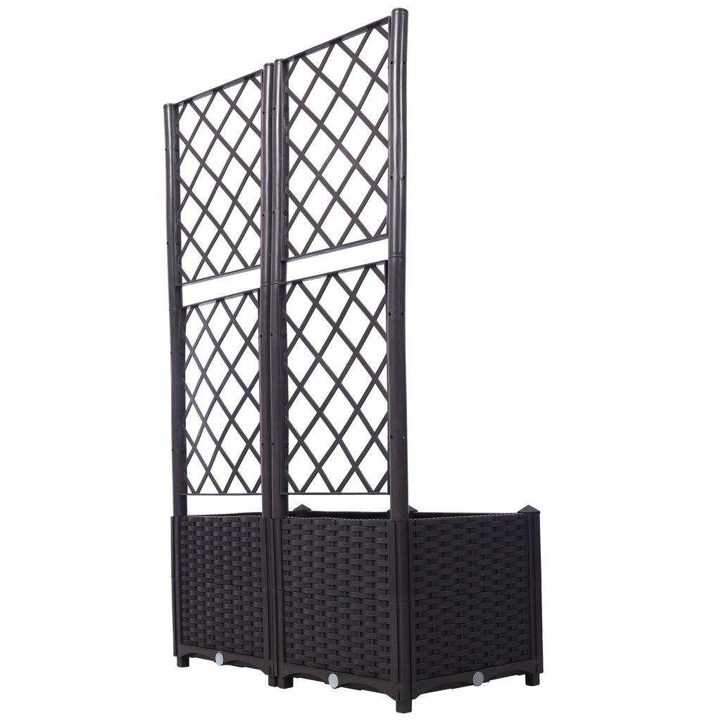 Poly Rattan Garden Planter