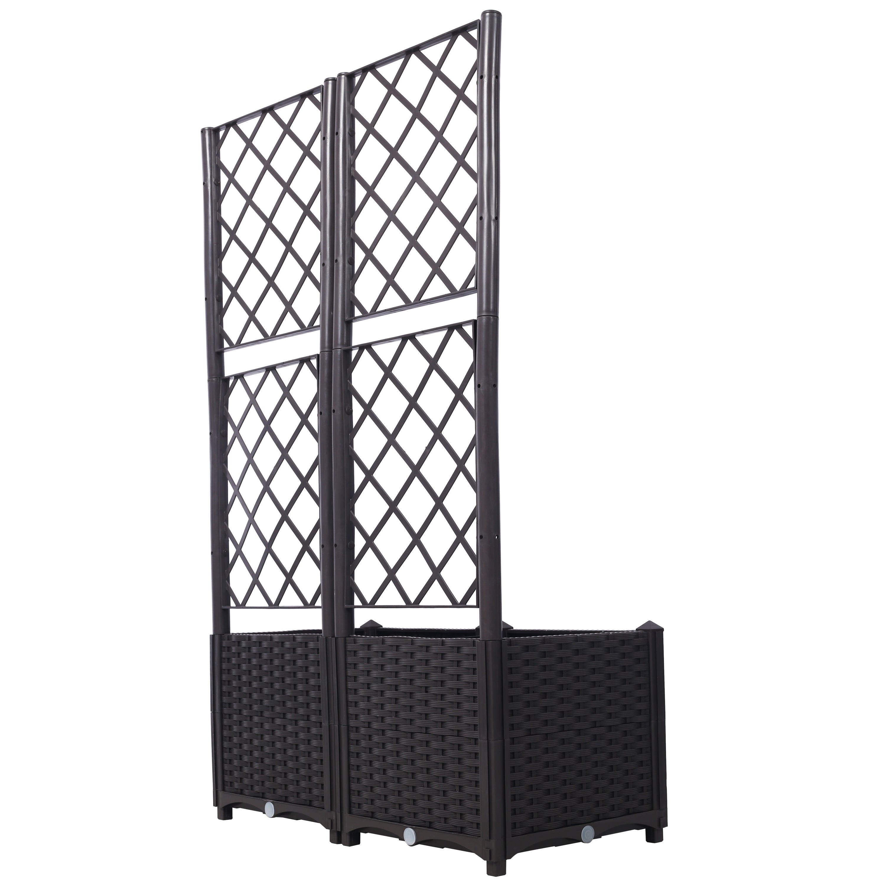 Poly Rattan Garden Planter