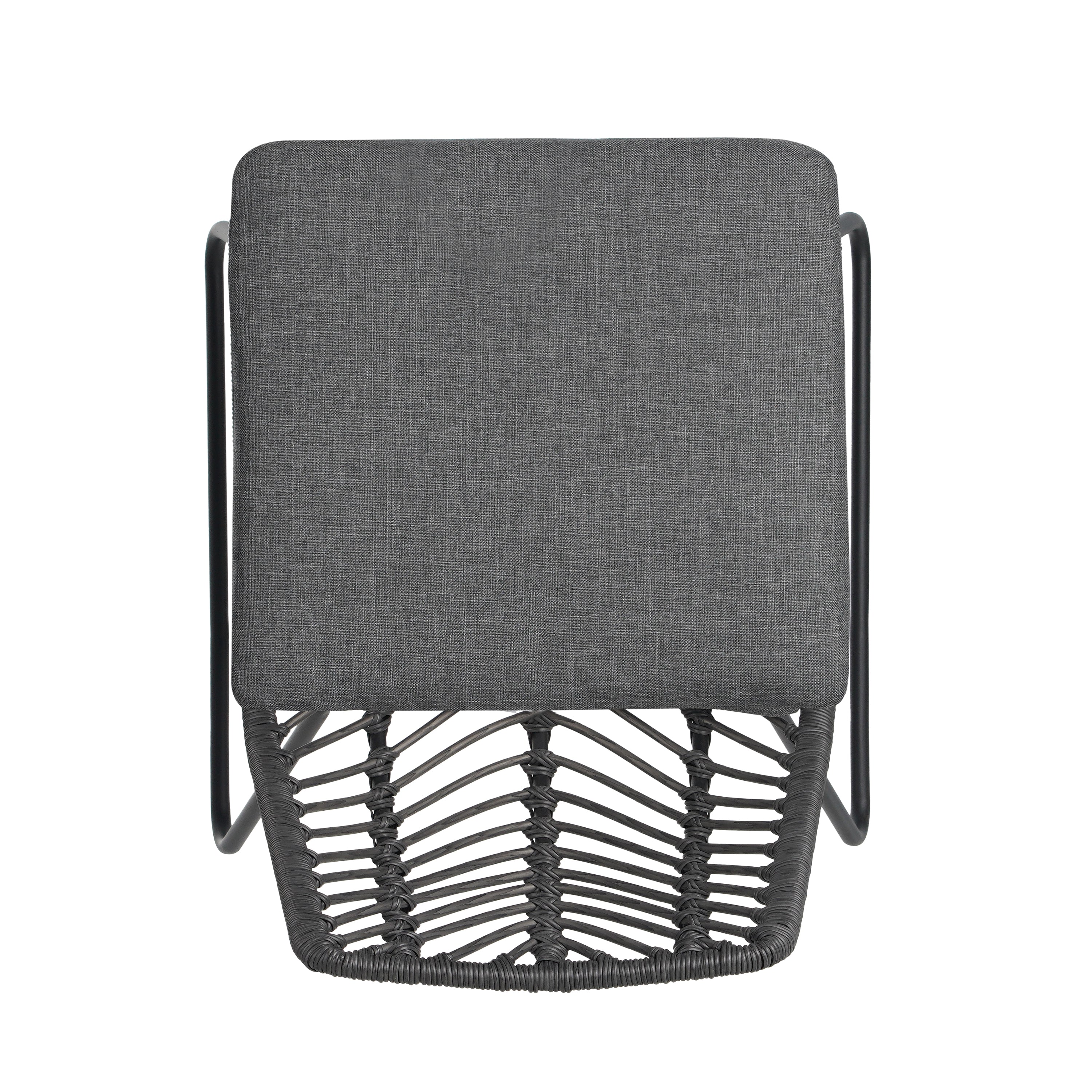 DEJA Chair 2PCS with 2 Cushions, Gray