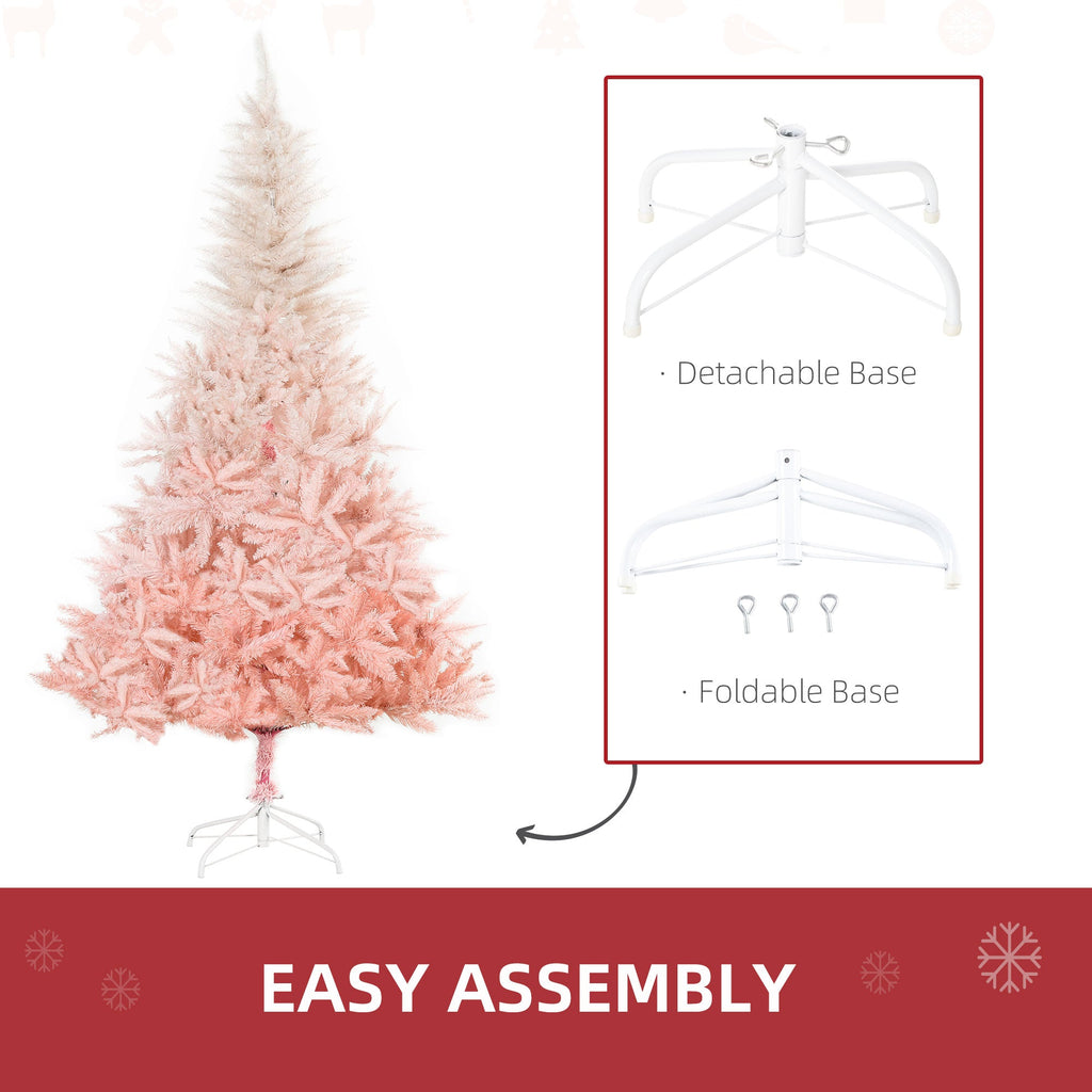 HOMCOM 6ft Unlit Spruce Artificial Christmas Tree