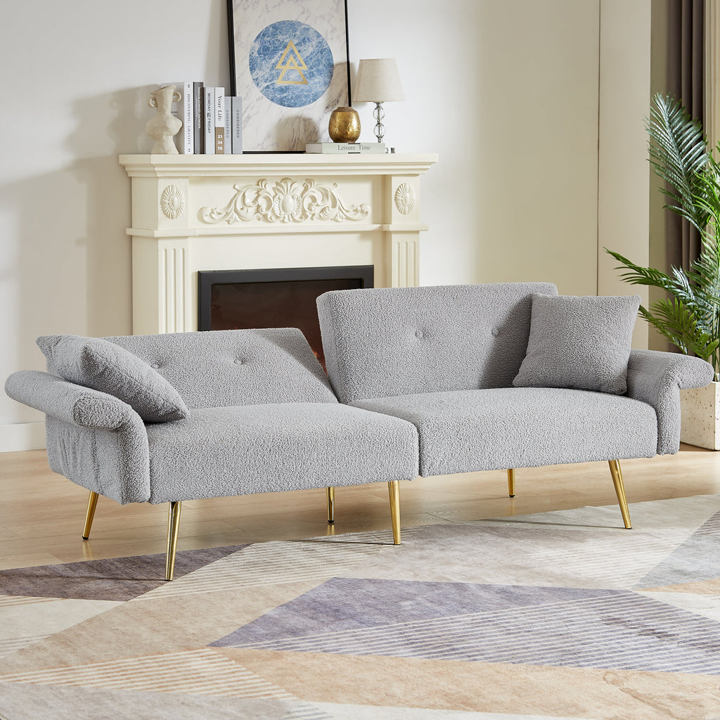 Modern Teddy Upholstered Accent Loveseat Sofa