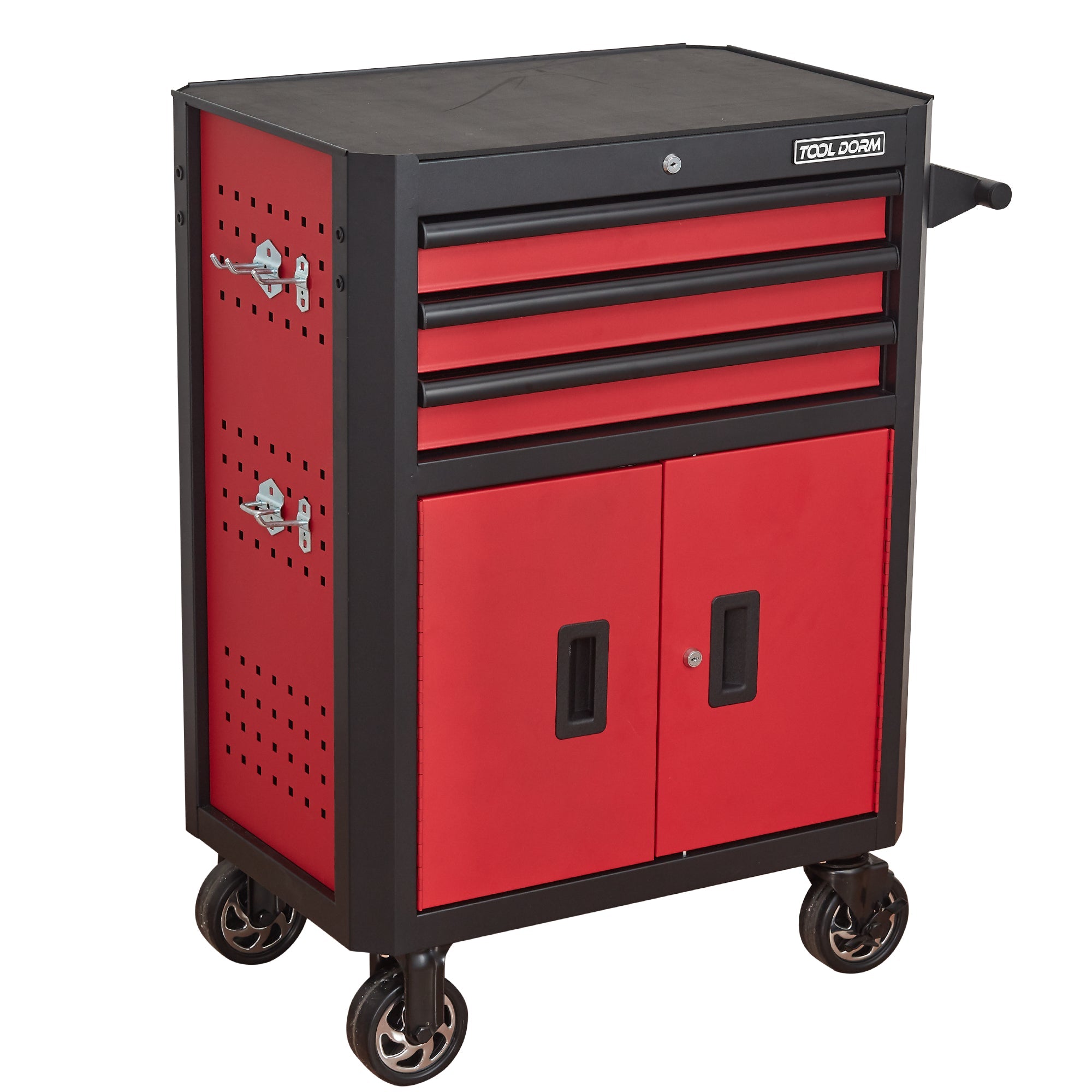 28 Inch 3-Drawer Rolling Tool Chest with Wheels