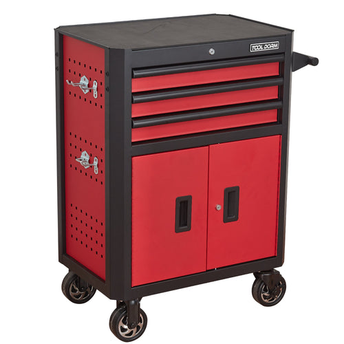 28 Inch 3-Drawer Rolling Tool Chest with Wheels