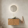ARAI 30" Bathroom Vanity & Sink, Floating Plywood Storage Cabinet