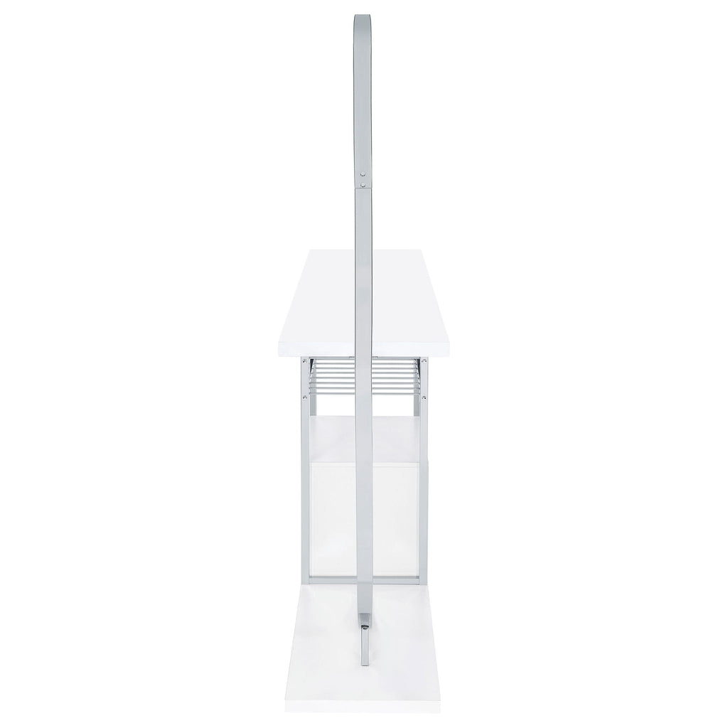 Casey - 2 Door Home Bar Storage Bar With Customizable Lighting - White