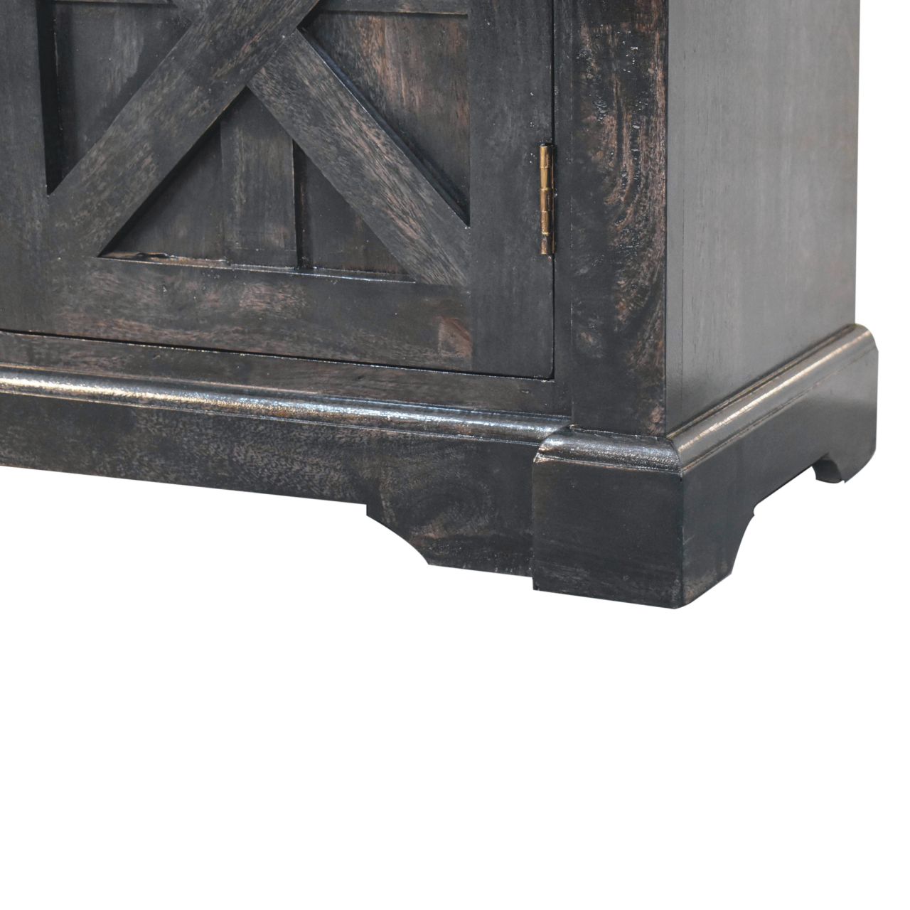 Solid Wood Regal Rustic Sideboard - 6 Compartments
