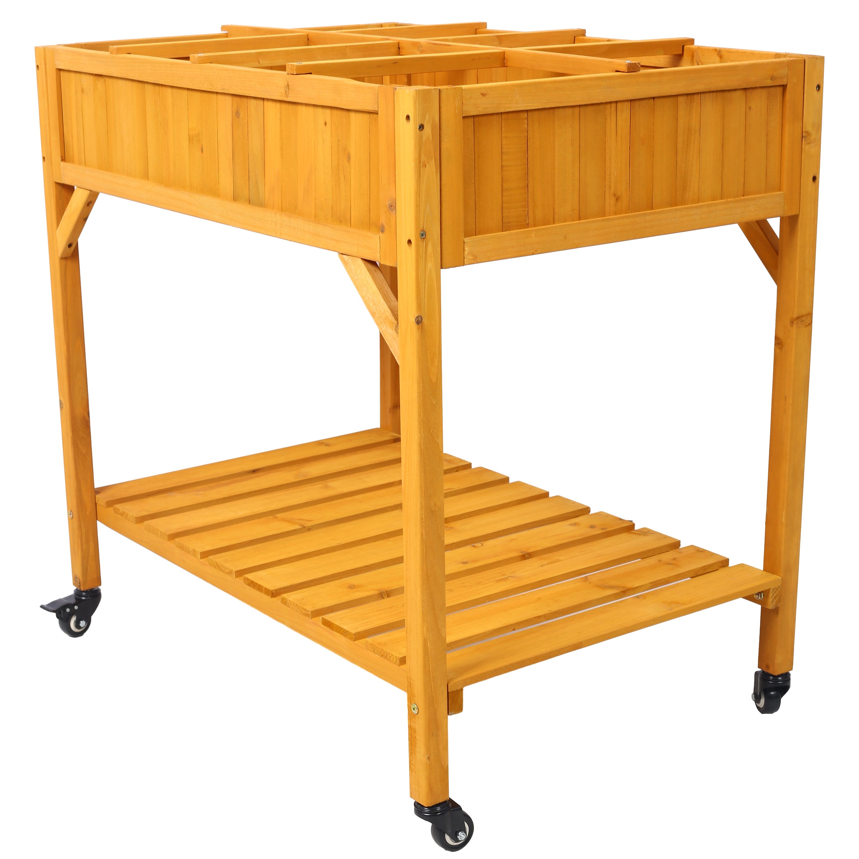 Elevated 8 Pocket Herb Garden Bed
