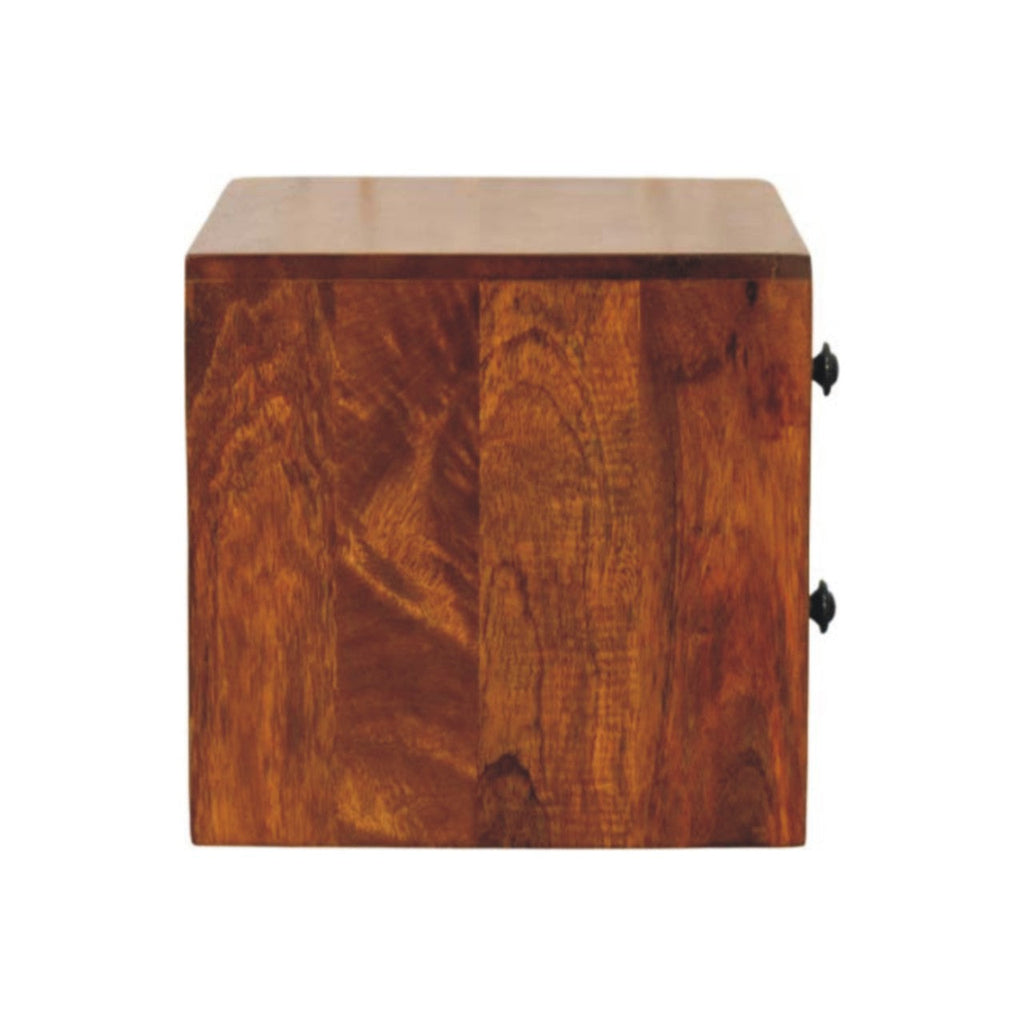 Solid Wood Solis Chestnut Wall-Mounted Nightstand