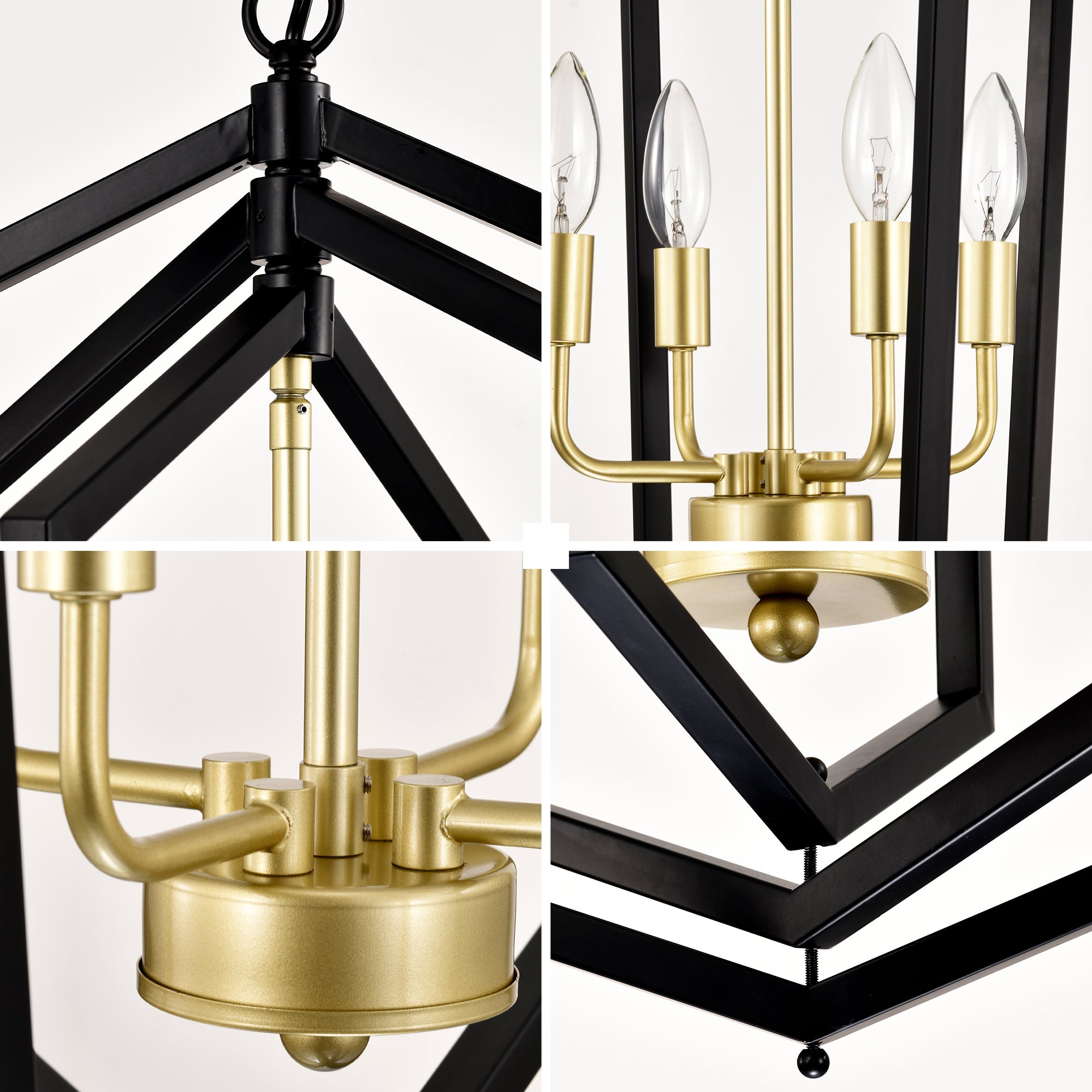 8-Light Lantern Tired Farmhouse Ceiling Hanging Light