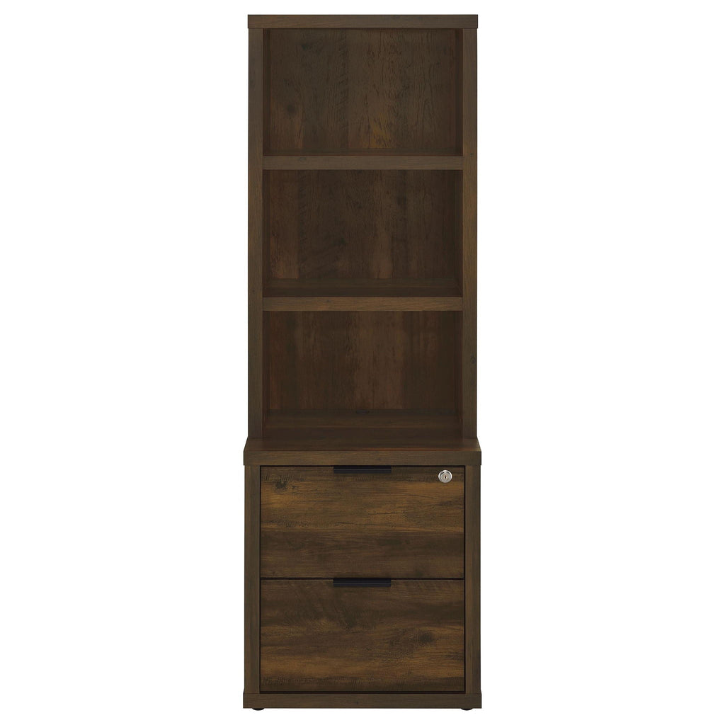 Geary - 3 Shelf Bookcase With USB Charging And Lockable Top Drawer