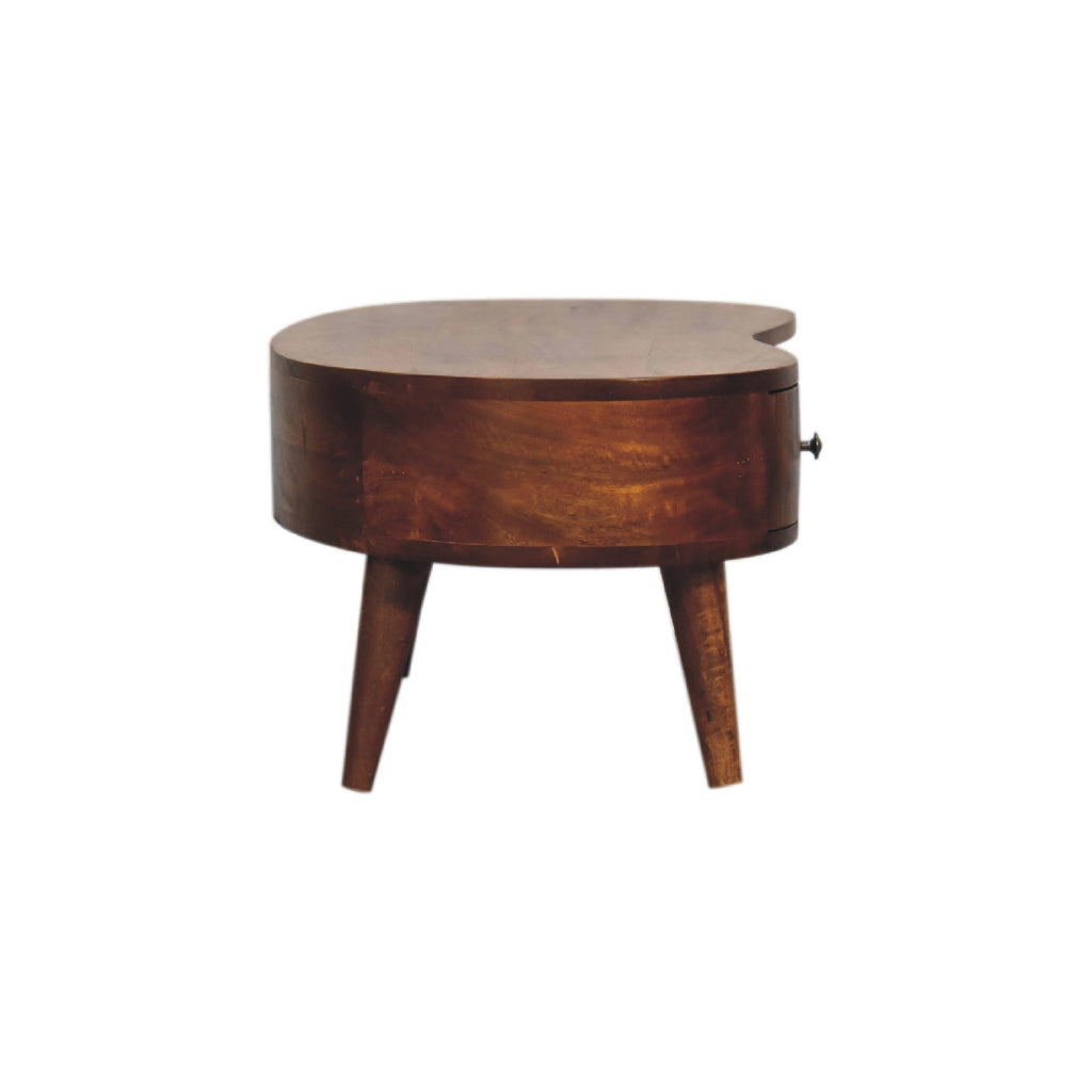 Solid Wood Mini Chestnut Wave Coffee Table