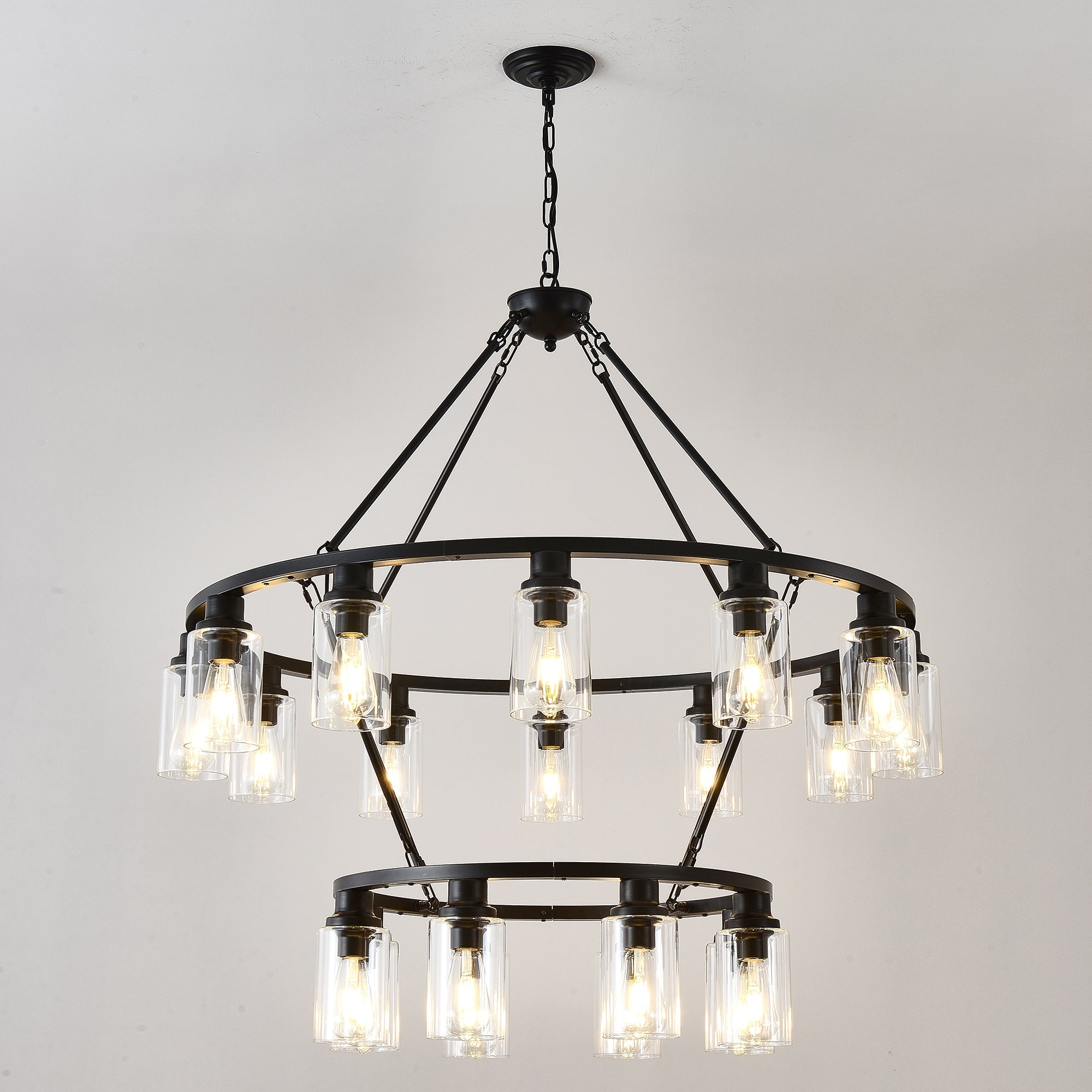 20-Light 2 Tier Chandelier