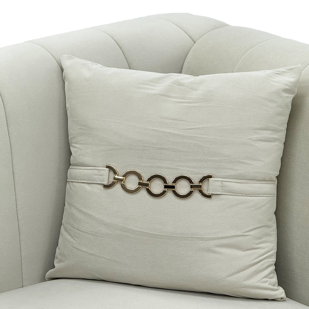 Modern Velvet Upholstered Sofa Set of 2