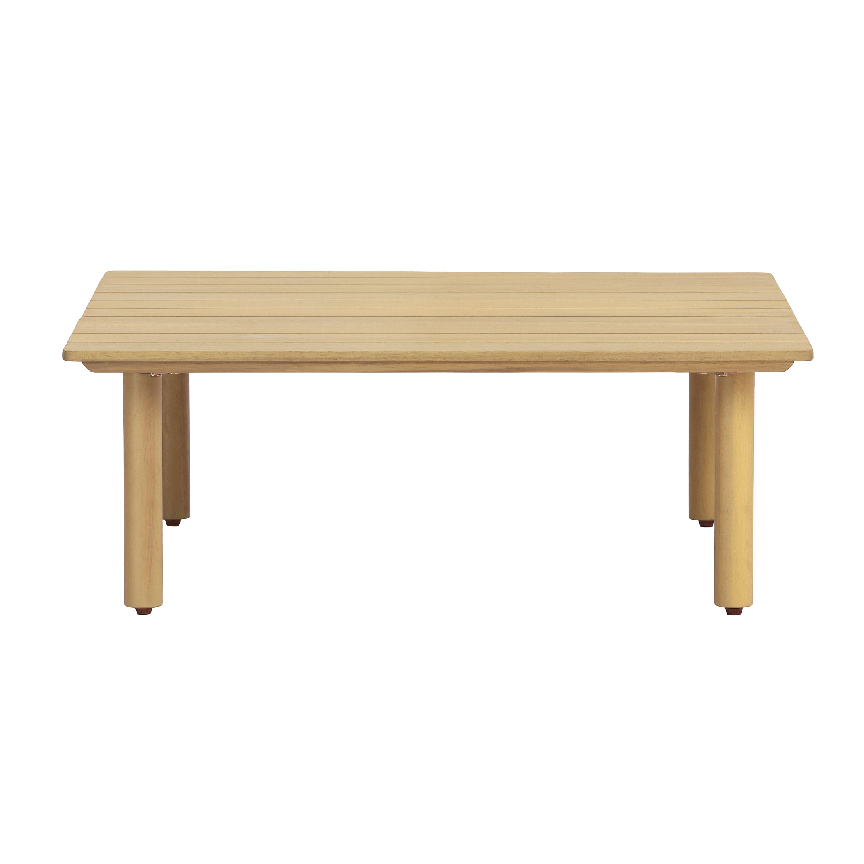 Acacia Wood Outdoor Square Coffee Table