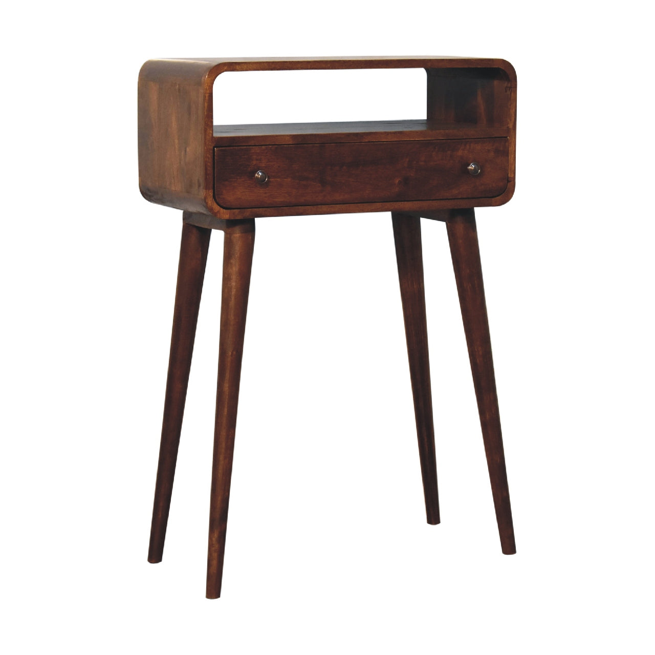 Solid Wood Chestnut Nordic Style Console Table