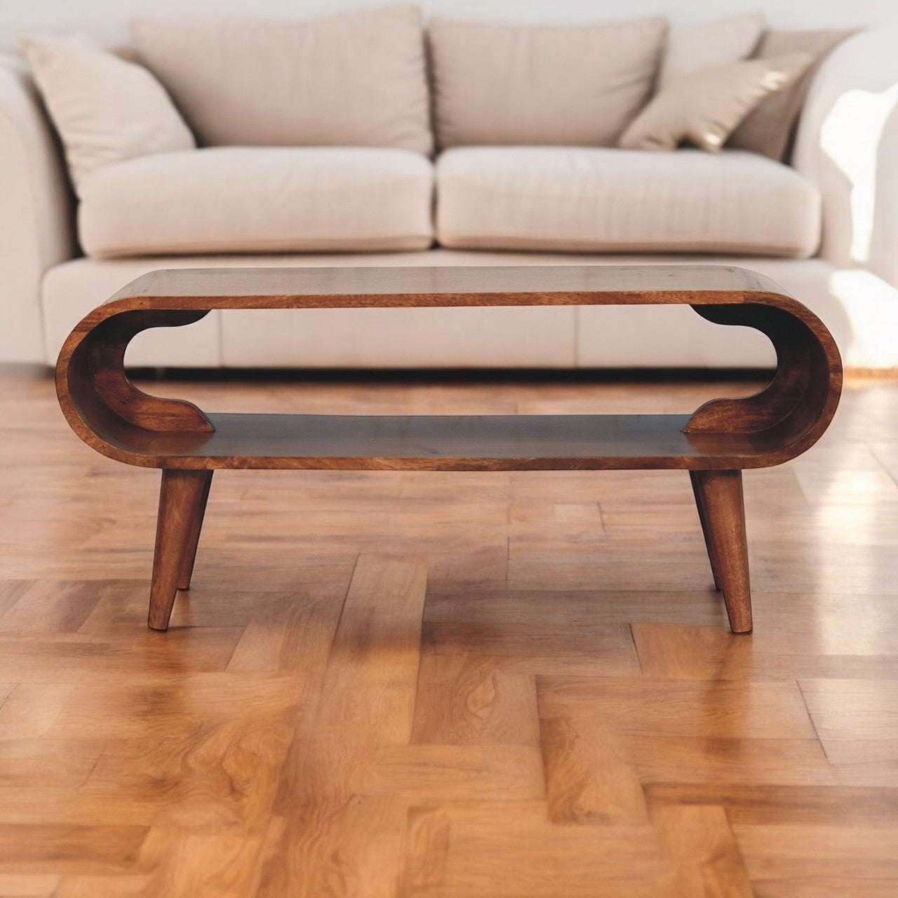 Solid Wood Amaya Nordic Style Coffee Table