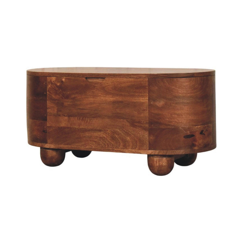 Solid Wood Curva Storage Trunk