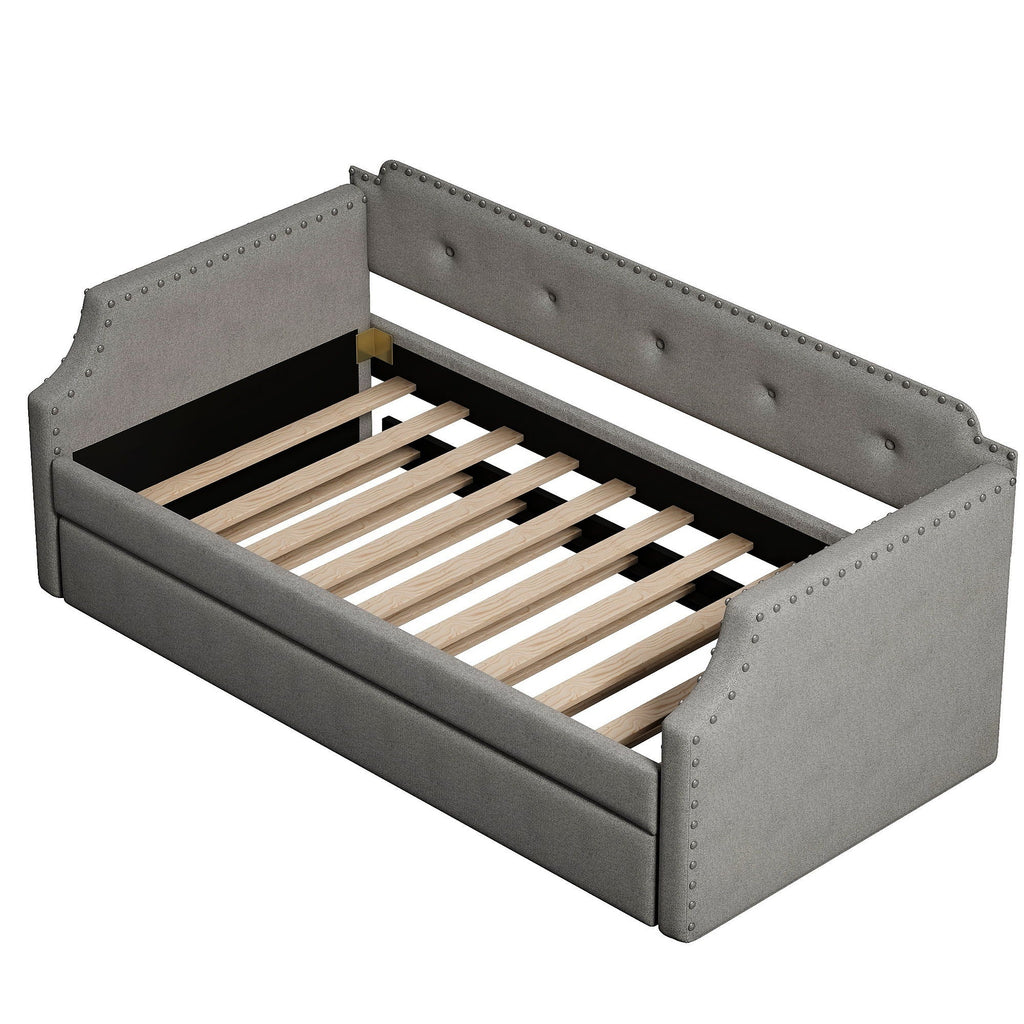 Upholstered Daybed With Trundle