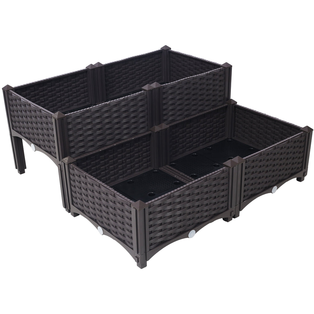 4 Piece Raised Garden Bed with Legs