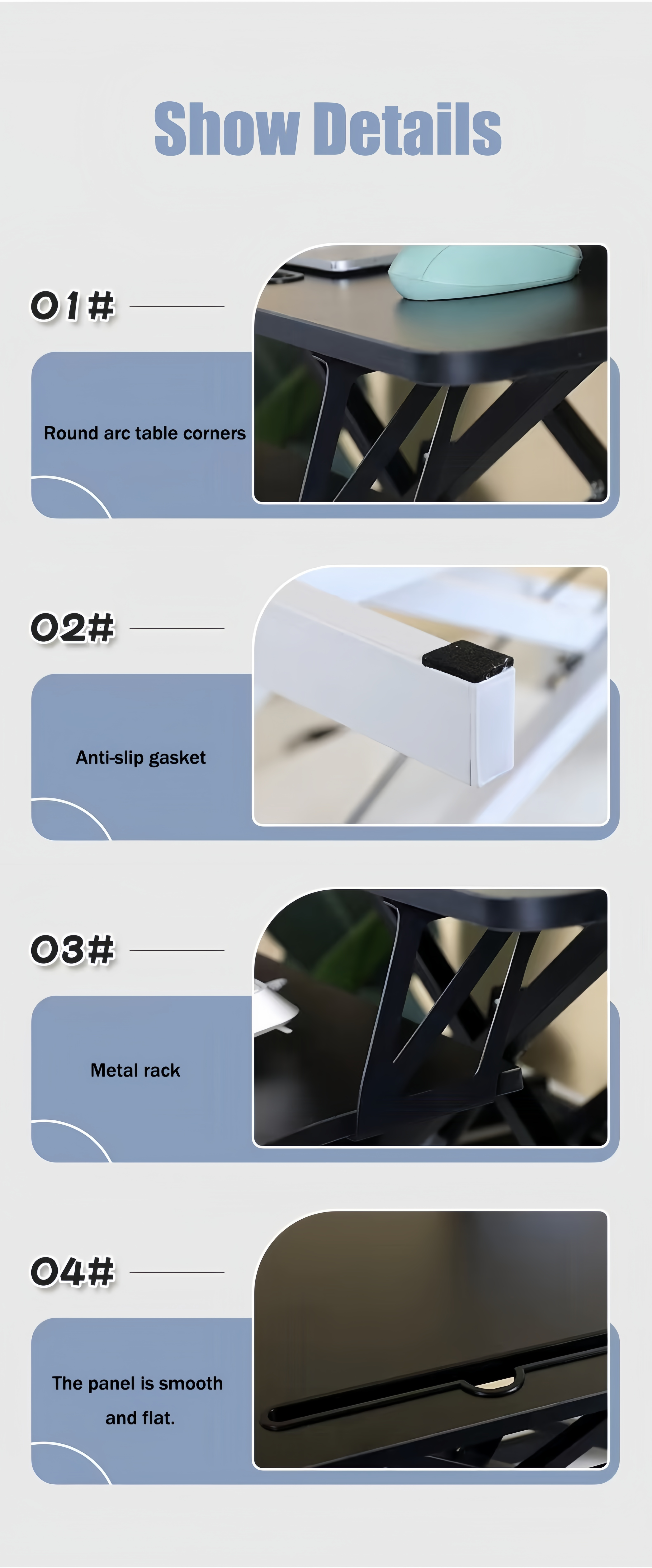 32 Inch Desk Converter