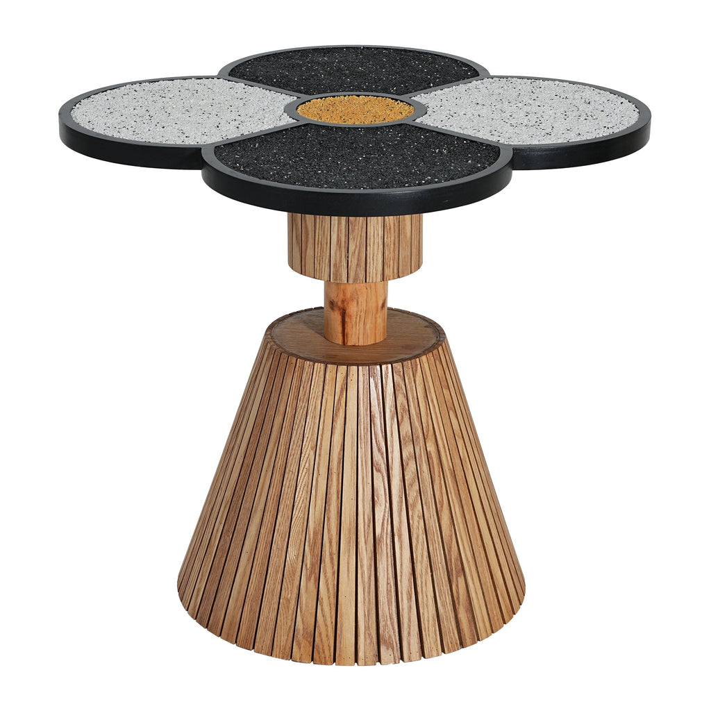 Unique Four-Leaf Clover Side Table for Living Room, Bedroom & Small Spaces