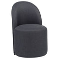 Aubrey Upholstered Barrel Dining Side Chair Charcoal (Set of 2)