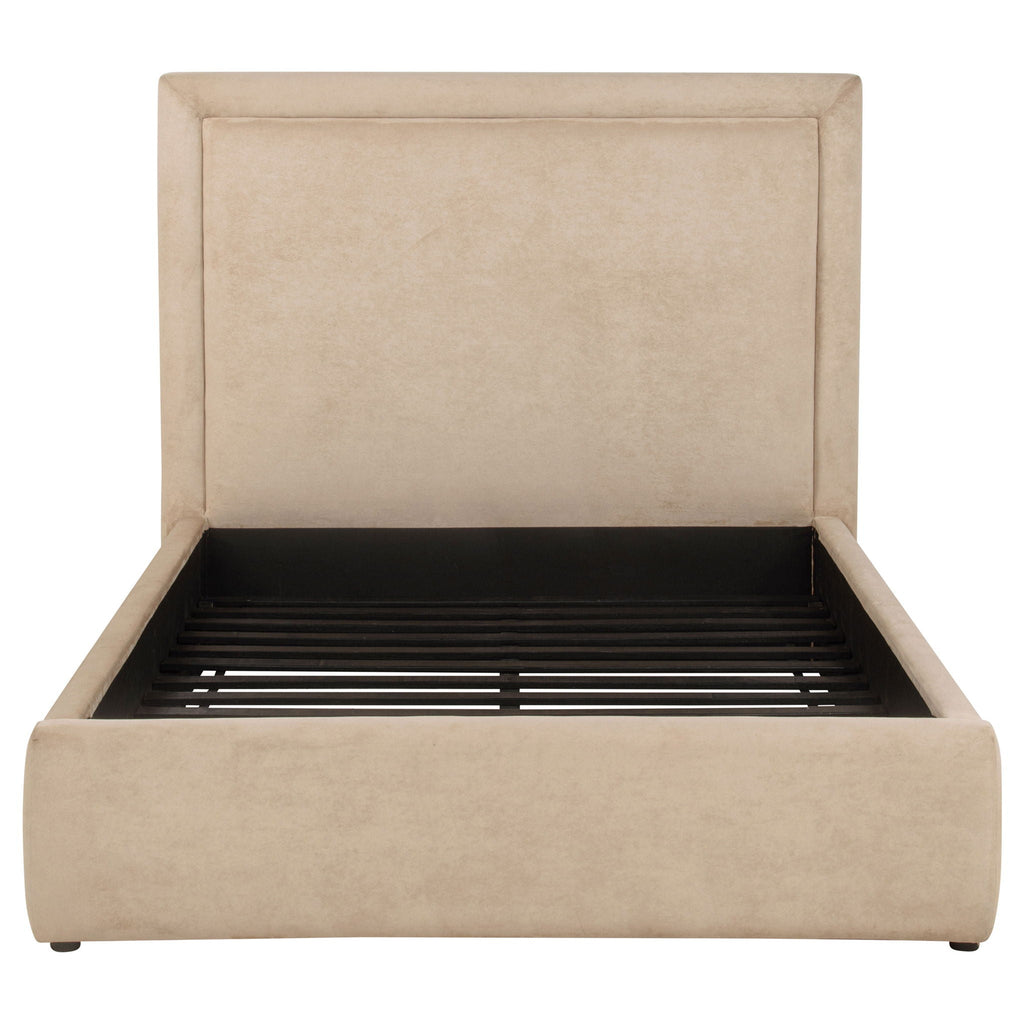 Lawson 54-inch Upholstered Full Platform Bed Light Saddle