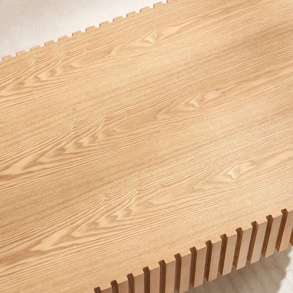 43.7 Inch Modern Handcrafted Drum Coffee Table