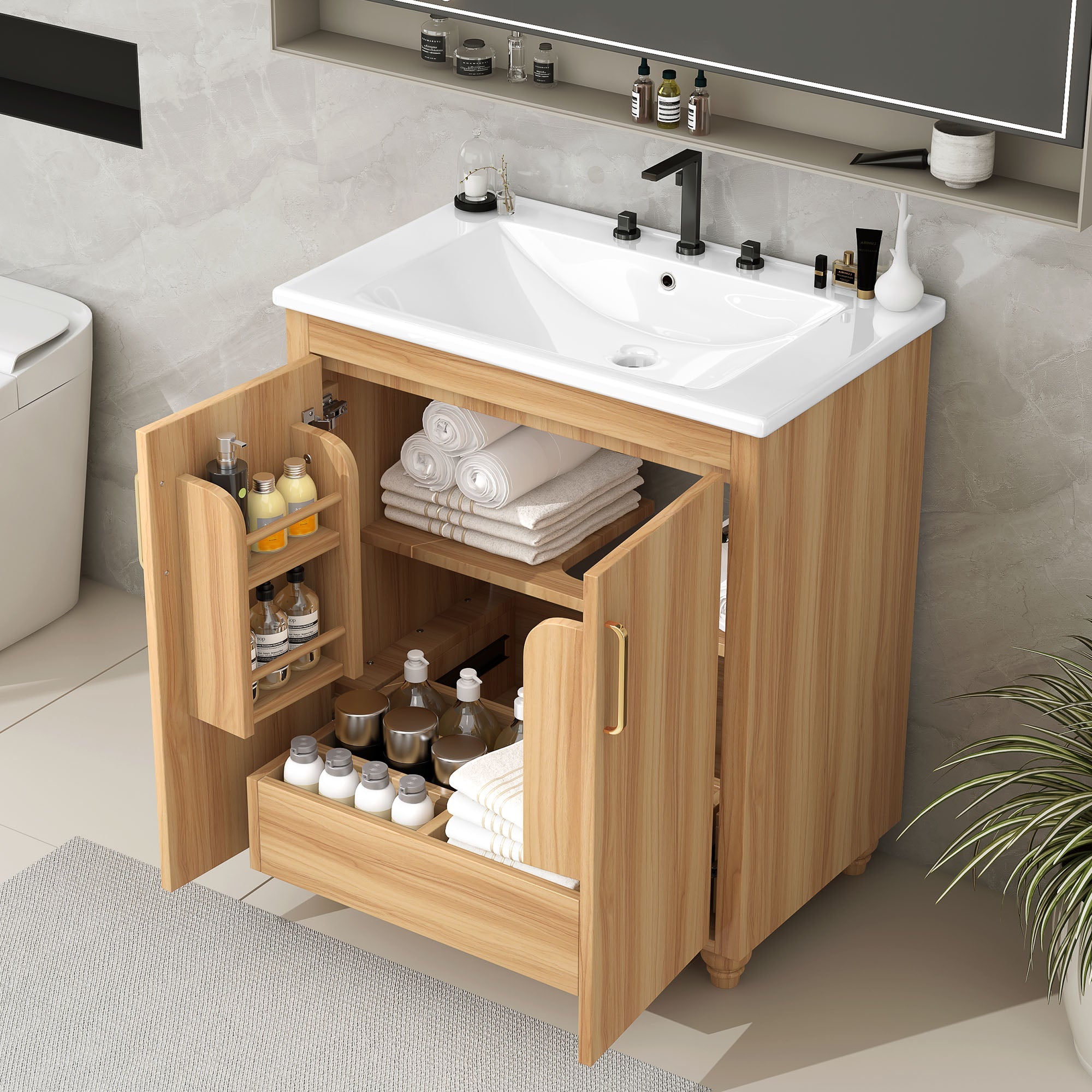 30" Bathroom Vanity with Sink Combo