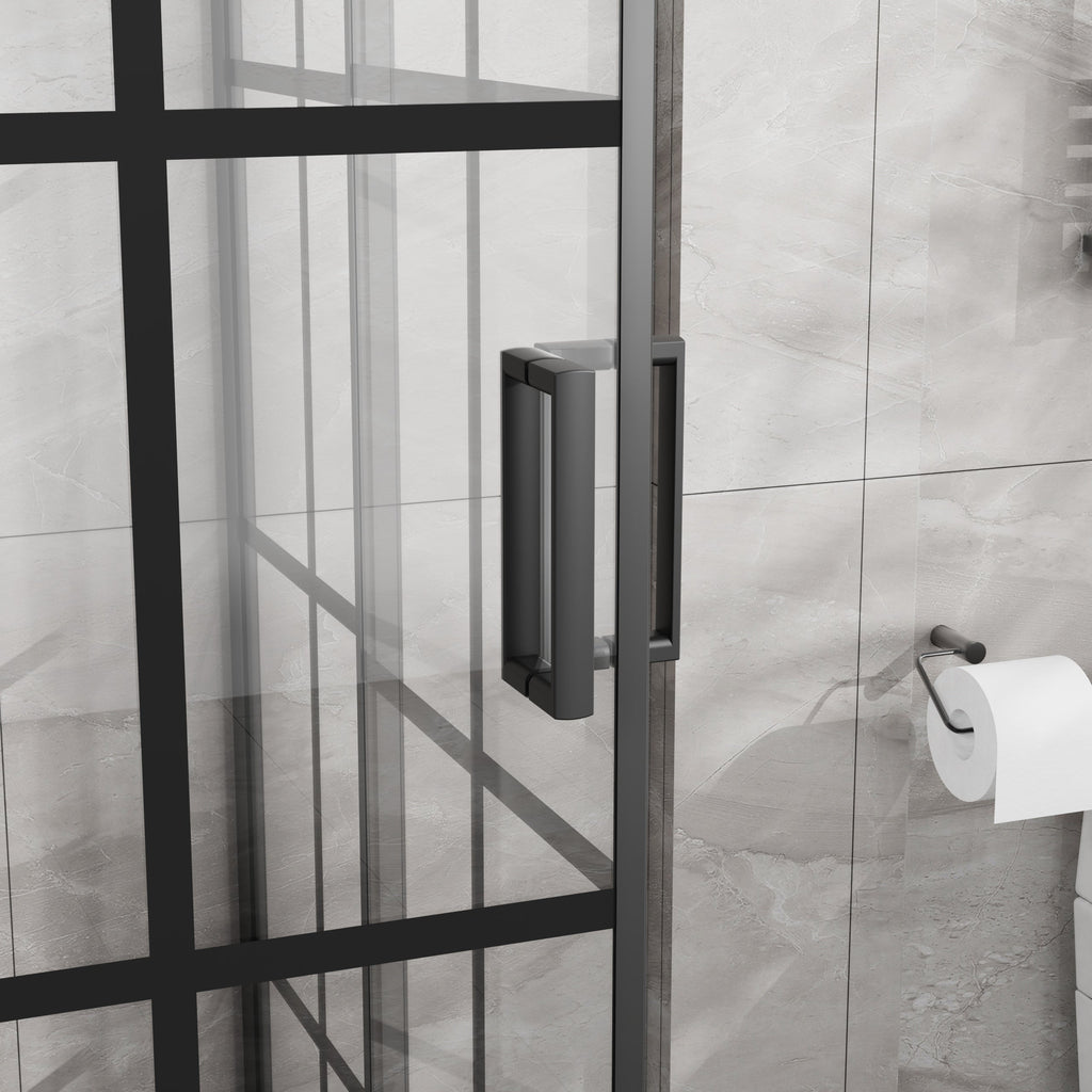 Goodyo Corner Shower Enclosure with Double Sliding Doors