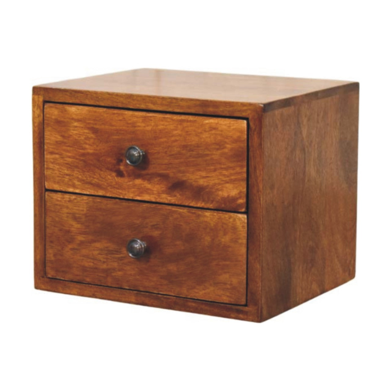 Solid Wood Solis Chestnut Wall-Mounted Nightstand