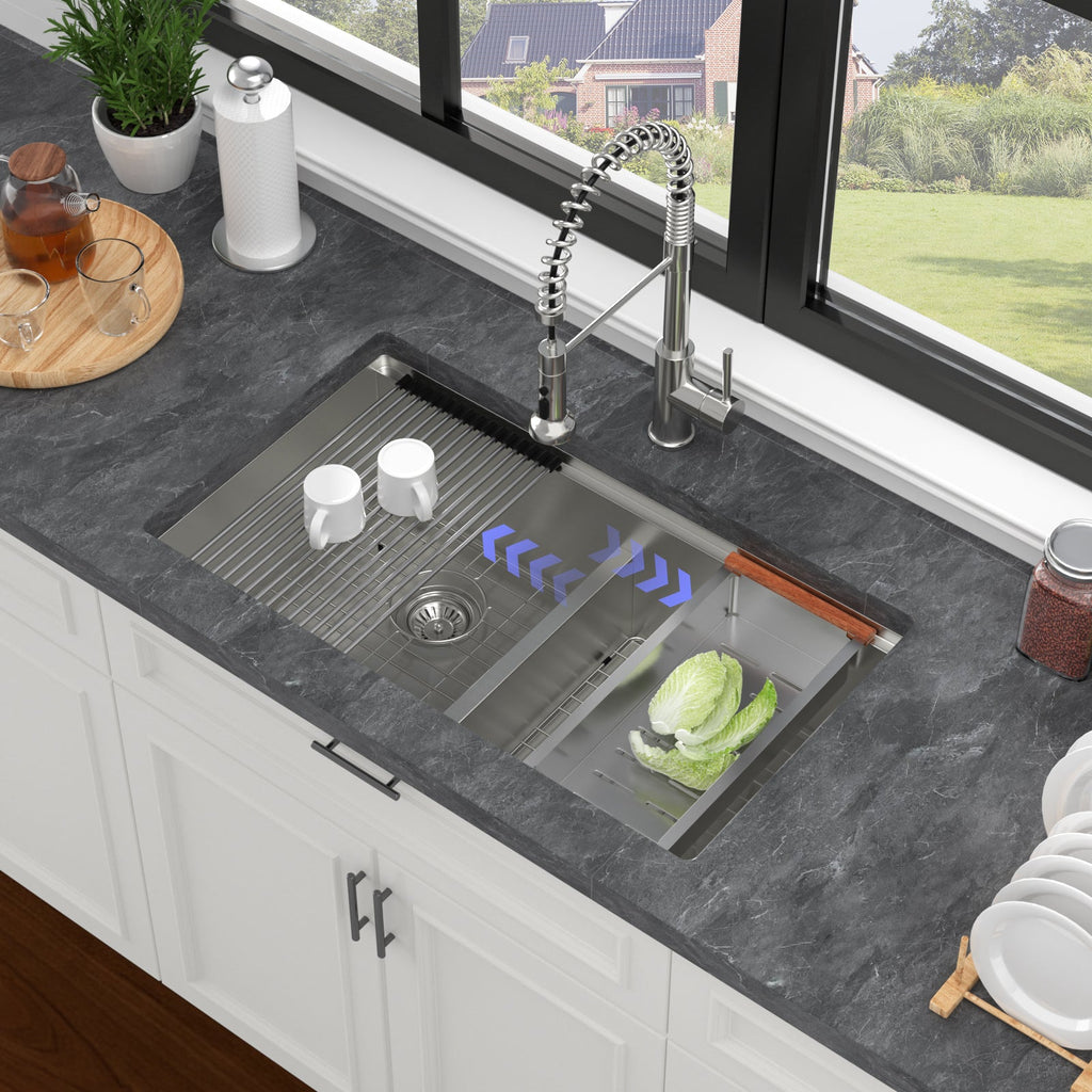 Double Bowl Undermount Kitchen Sink
