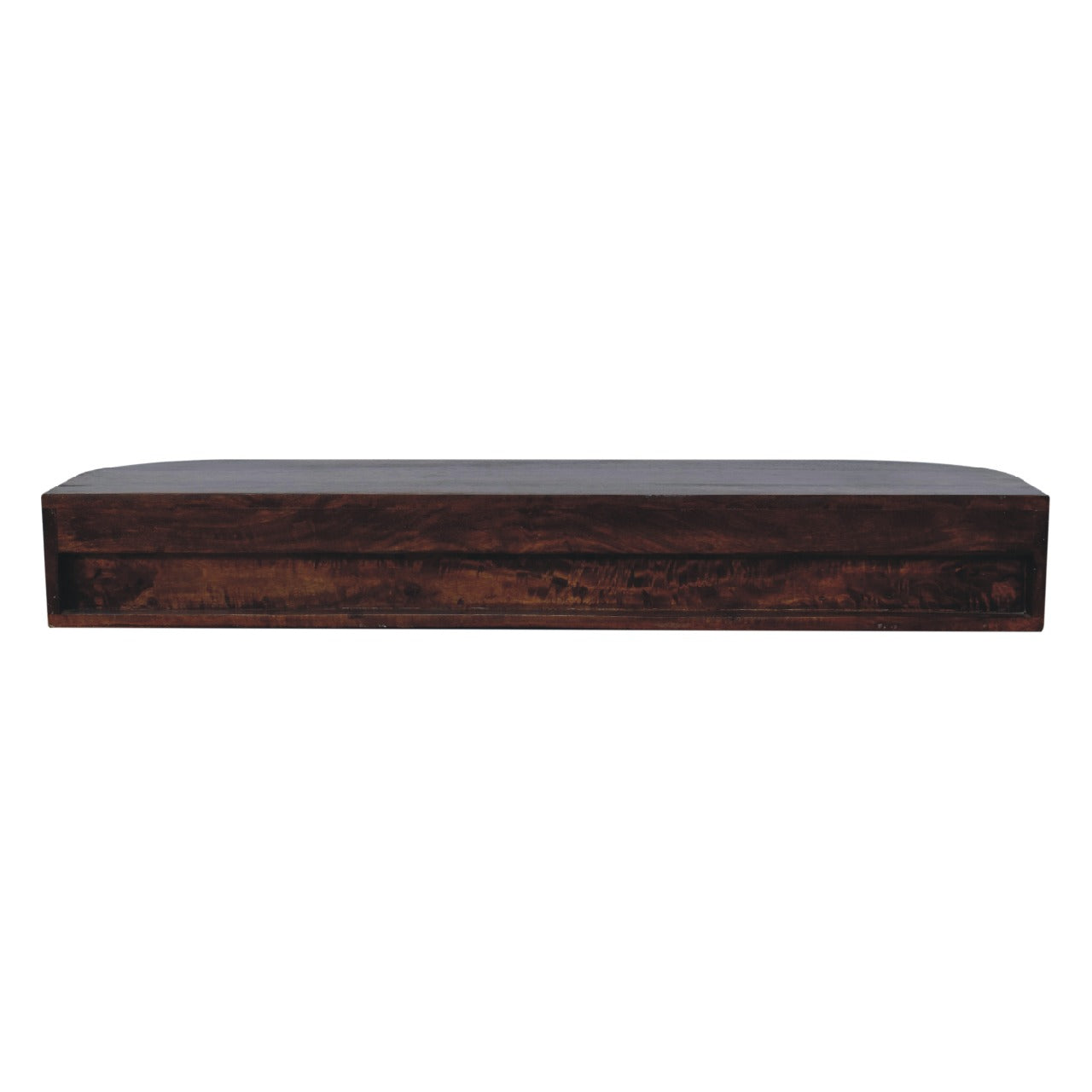 Solid Wood Lunar 2-Drawer Floating Console, 1 Open-slot